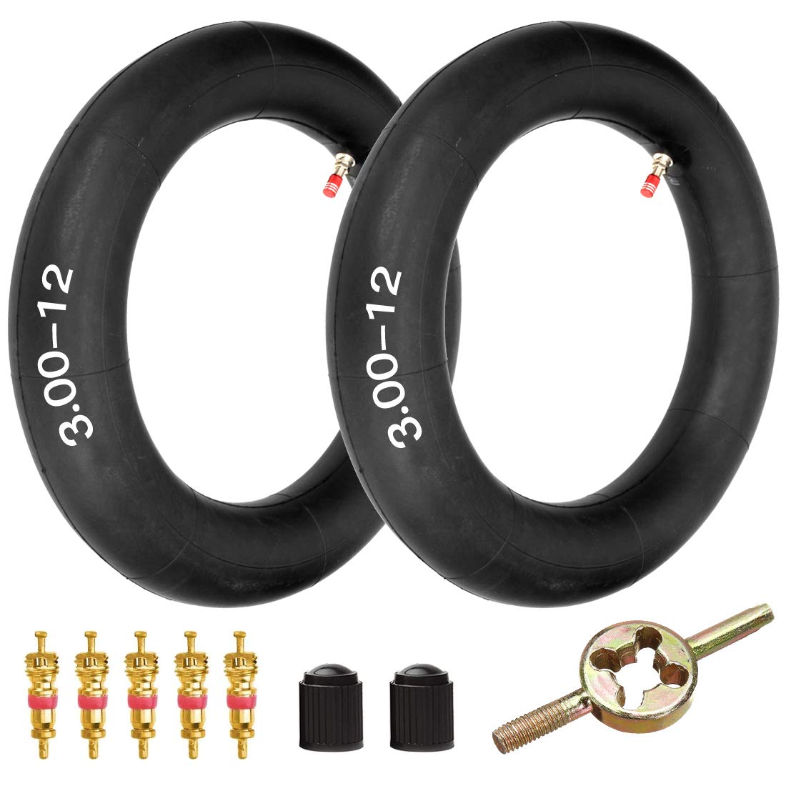 Fvrito 2.75 3.00-12 3.00X12 80/100-12 Inner Tube For Xr Crf 50 70 Kawasaki Klx 110 Kx60 Suzuki Drz110 Ds80 Jr80 Rm50 Rm60 Ttr90 110E Pw80 90-125Cc Off Road Motocross Pit Dirt Bike 2 Pack