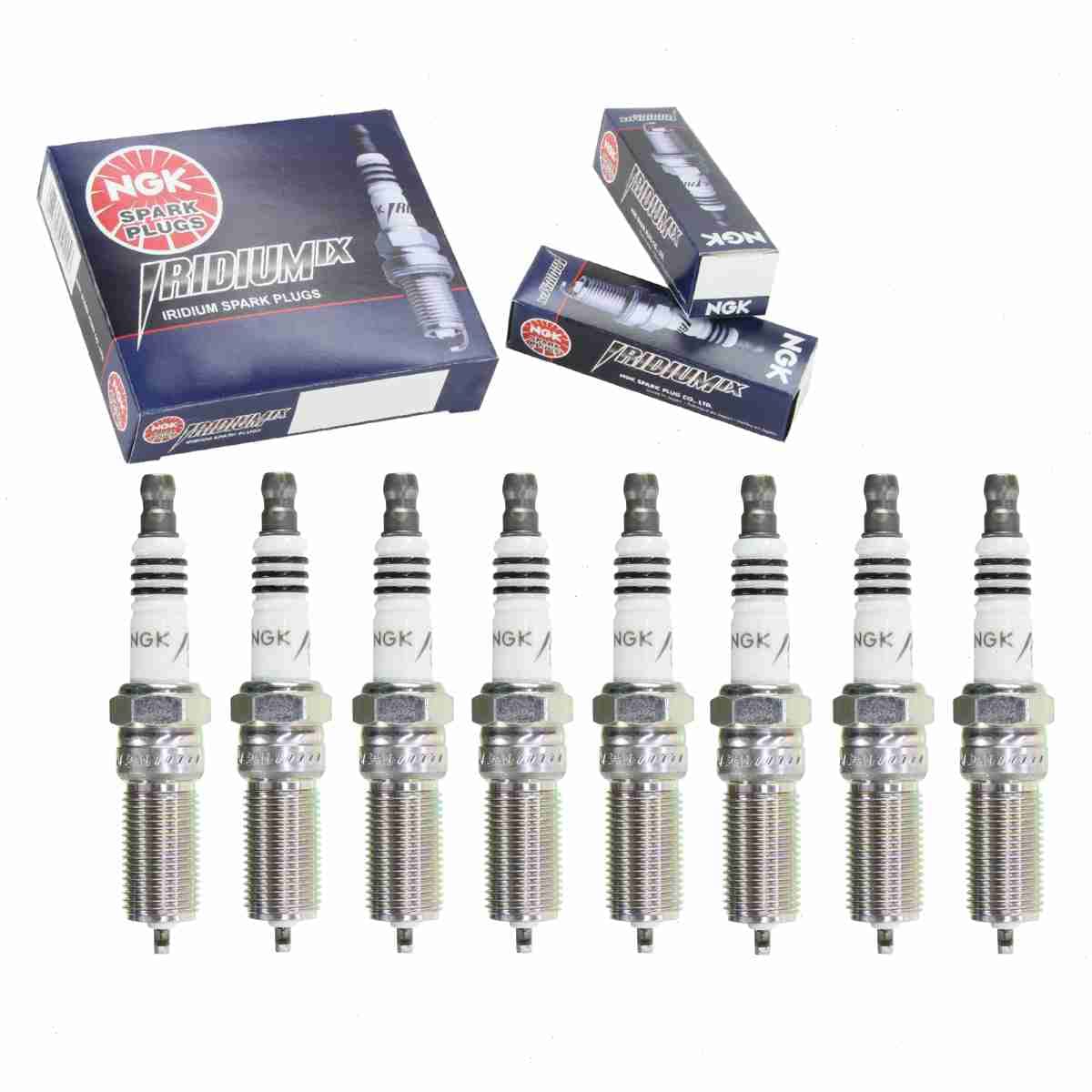 8 pc NGK Iridium IX Spark Plugs compatible with Cadillac Escalade ESV 6.2L V8 2015-2020