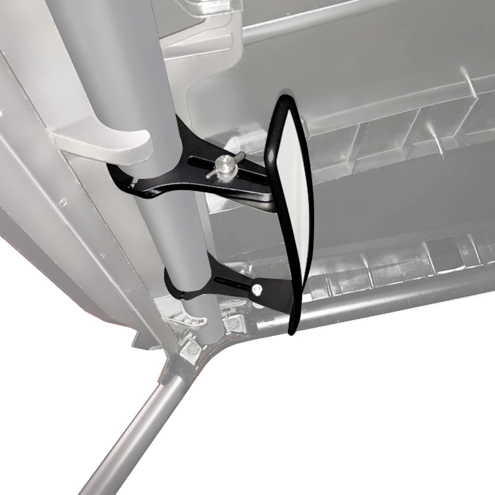 Dasen 15'' Rear View Convex Mirror w/Adjustable Clamp Kit for 1.5''/1.75'' Roll Round Bar Compatible with Polaris RZR 800 900 10