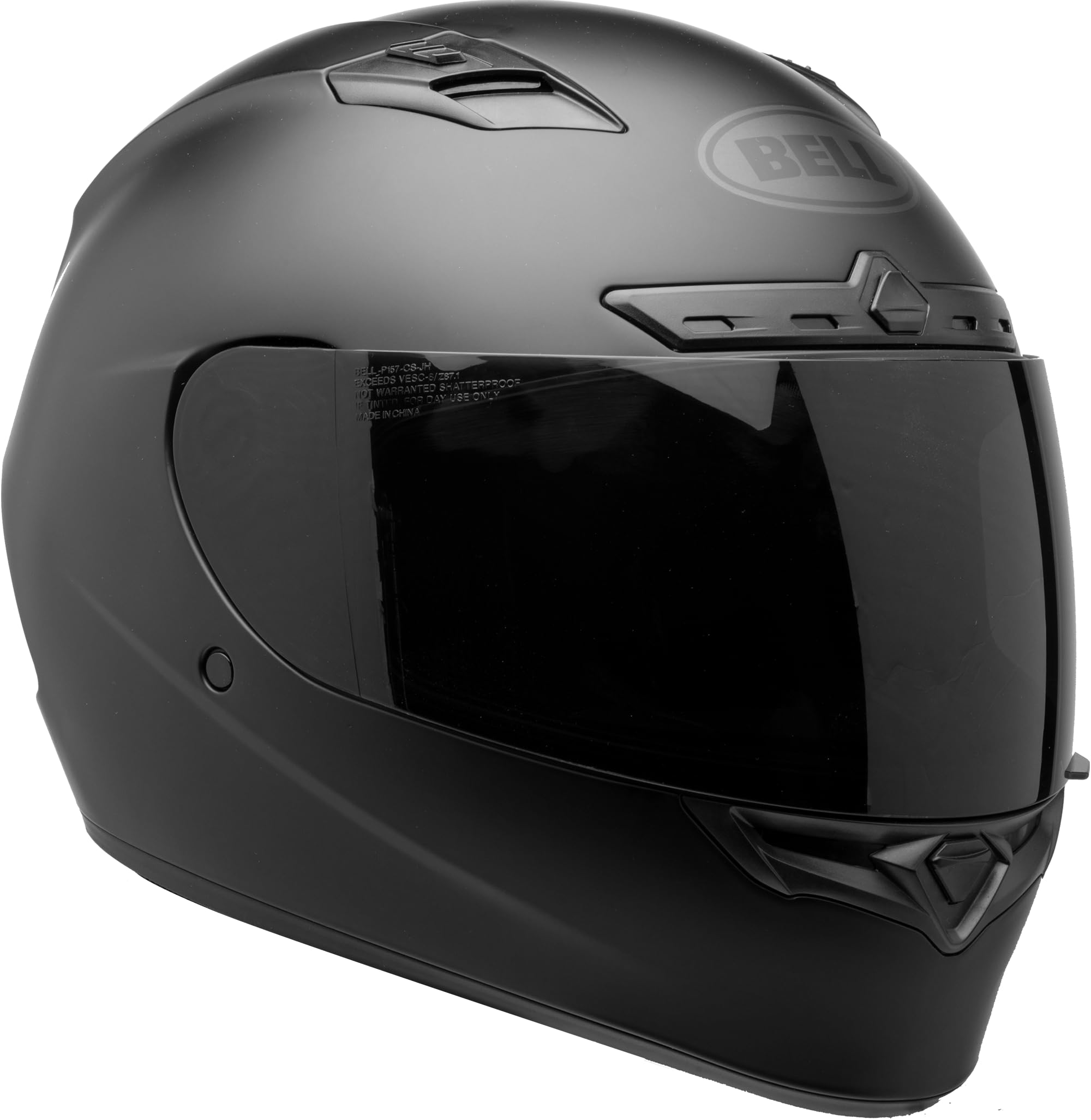 BELL Qualifier DLX Full-Face Blackout Helmet (Blackout Matte Black - Small)