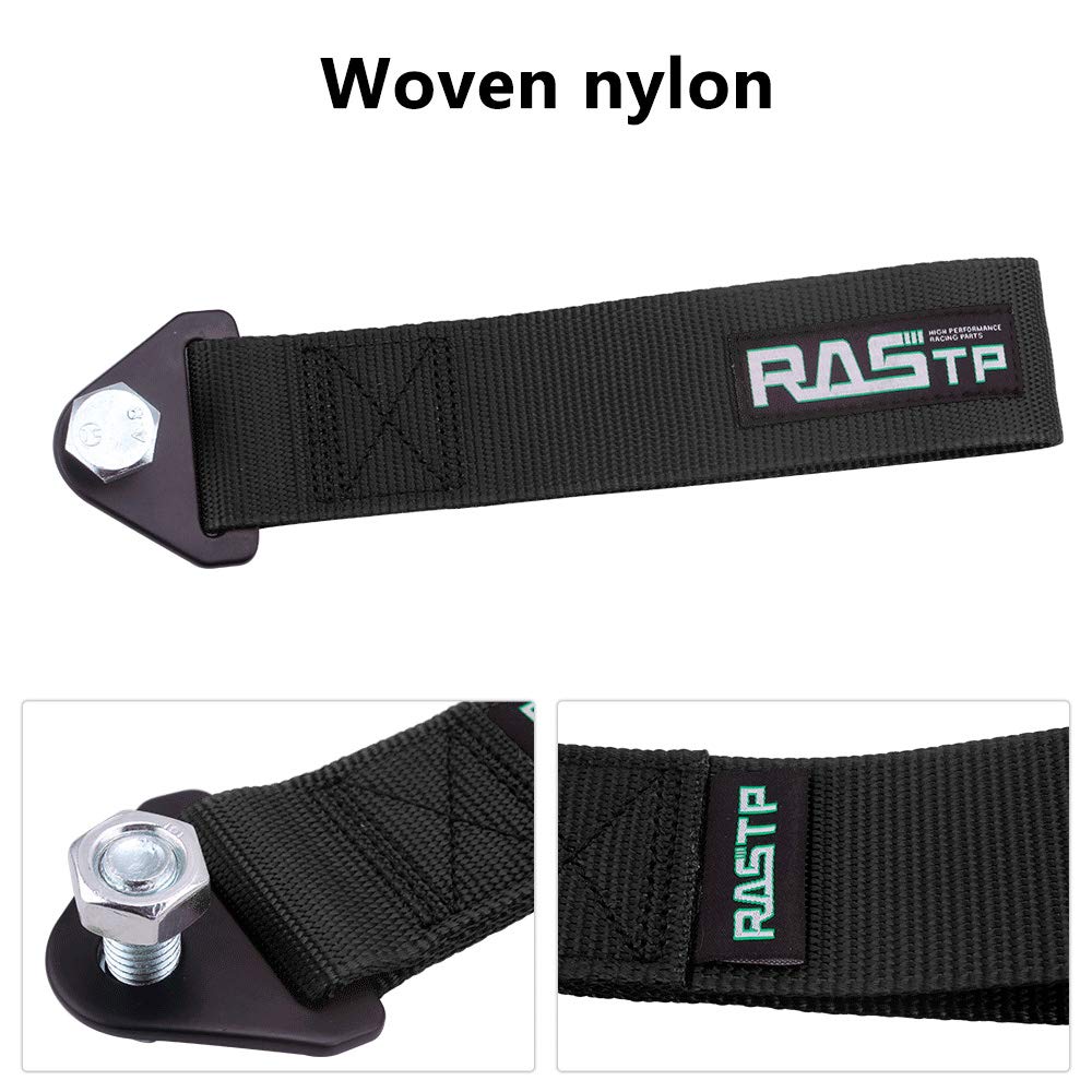 Rastp High Strength Racing Tow Strap (Black)