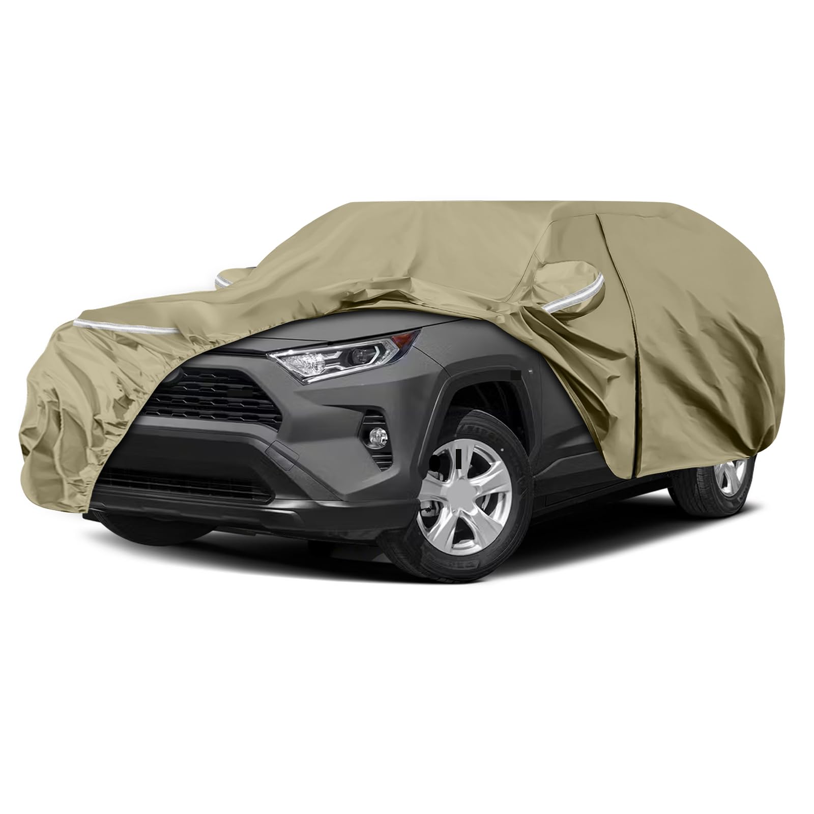 Waterproof Car Covers Replace for 2013-2025 Toyota RAV4, Multilayer Heavy Duty with Cotton Liner All Weather Car Cover with Zipp