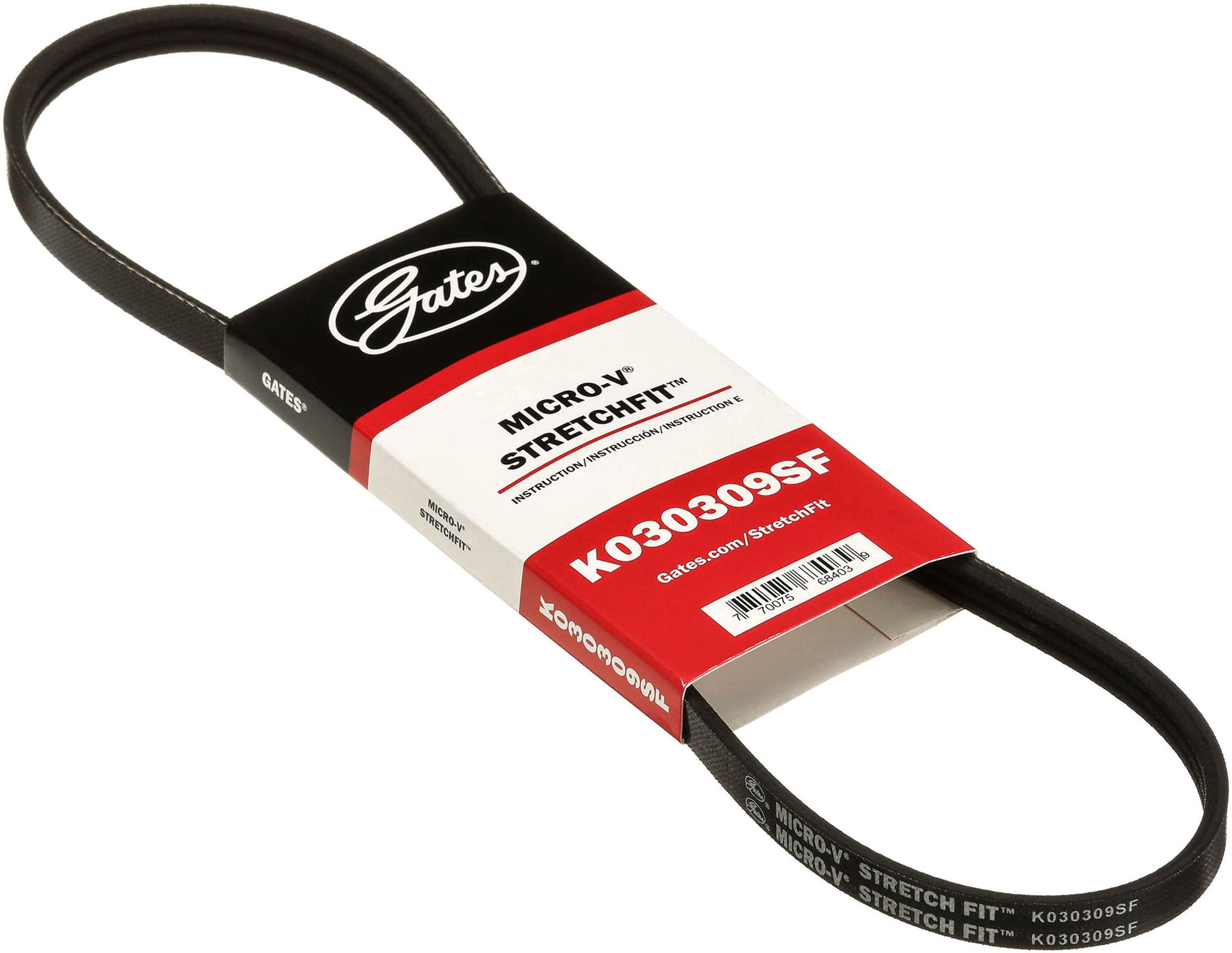 Gates Nobrandname K030309Sf Stretch Fit Micro-V Serpentine Drive Belt