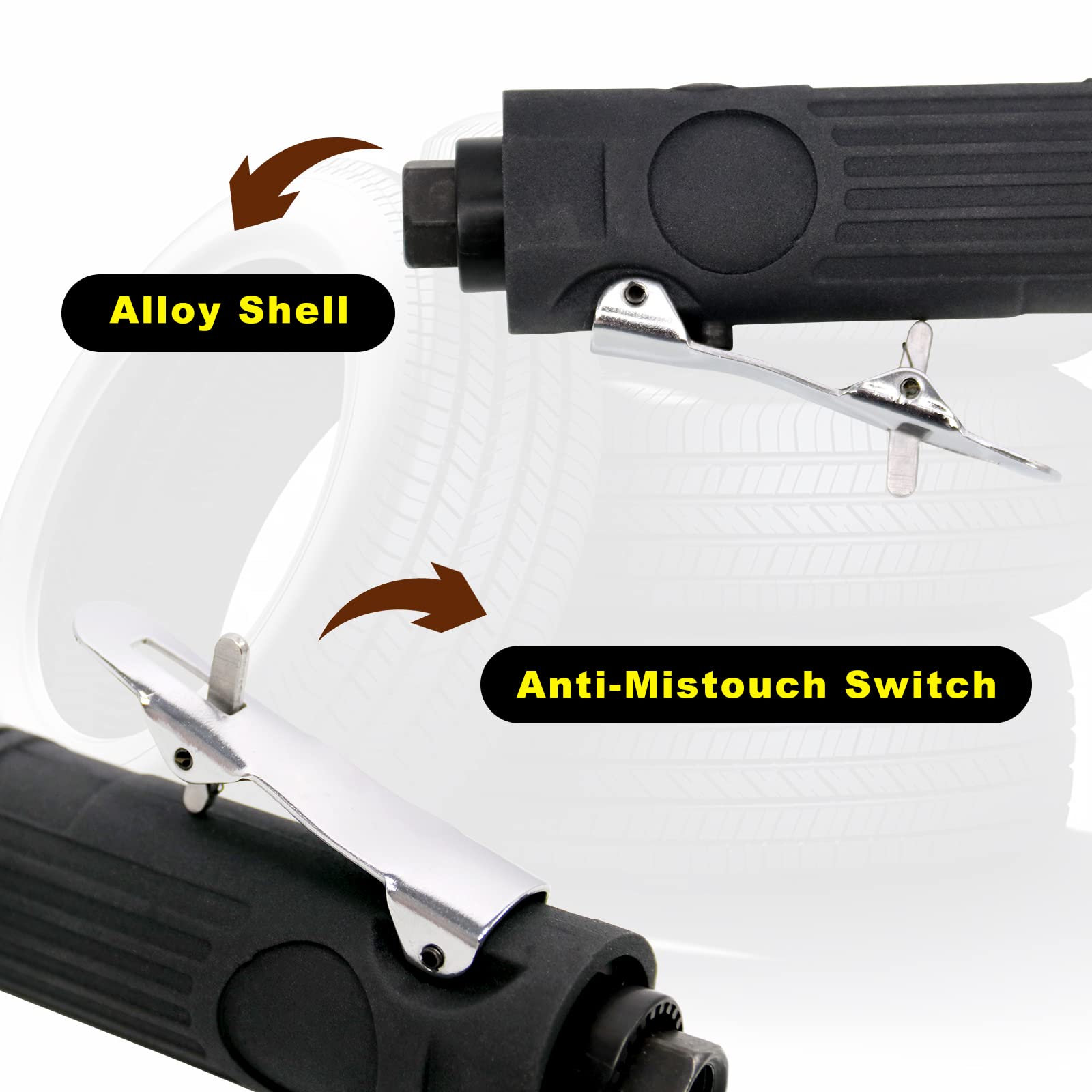 Ryanstar Racing 2500Rpm Low Speed Air Tire Buffer Tire Repair Kit Polishing Cleaning Tool Pneumatic Automatic Buffing Wheel Mach