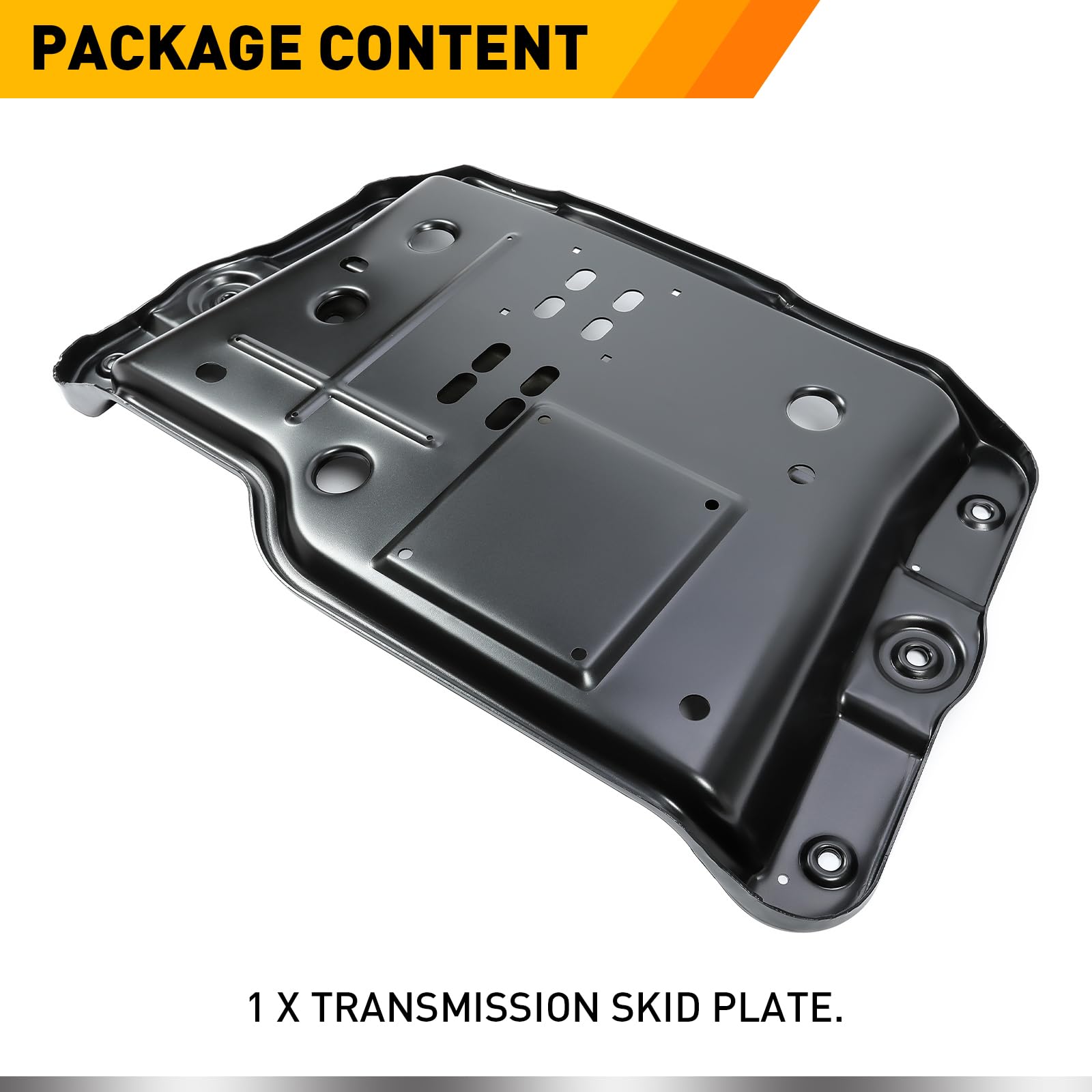 Kuafu Transmission Skid Plate Crossmember Compatible With 1997-2002 Jeep Wrangler Tj Steel Powder Coated Black
