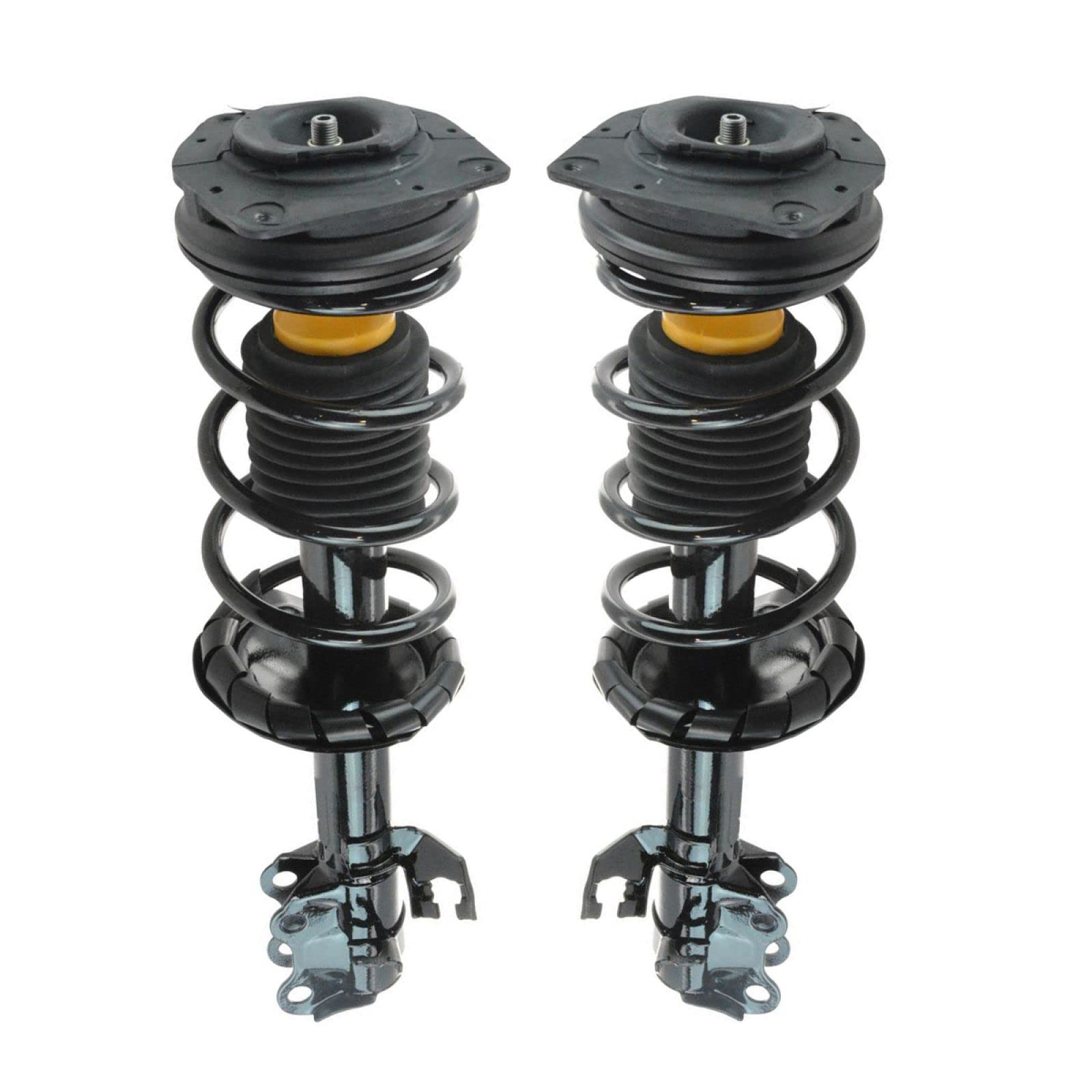 Trq Front Strut & Coil Spring Assembly Set Driver & Passenger Sides Compatible With 09-14 Nissan Cube 07-12 Versa