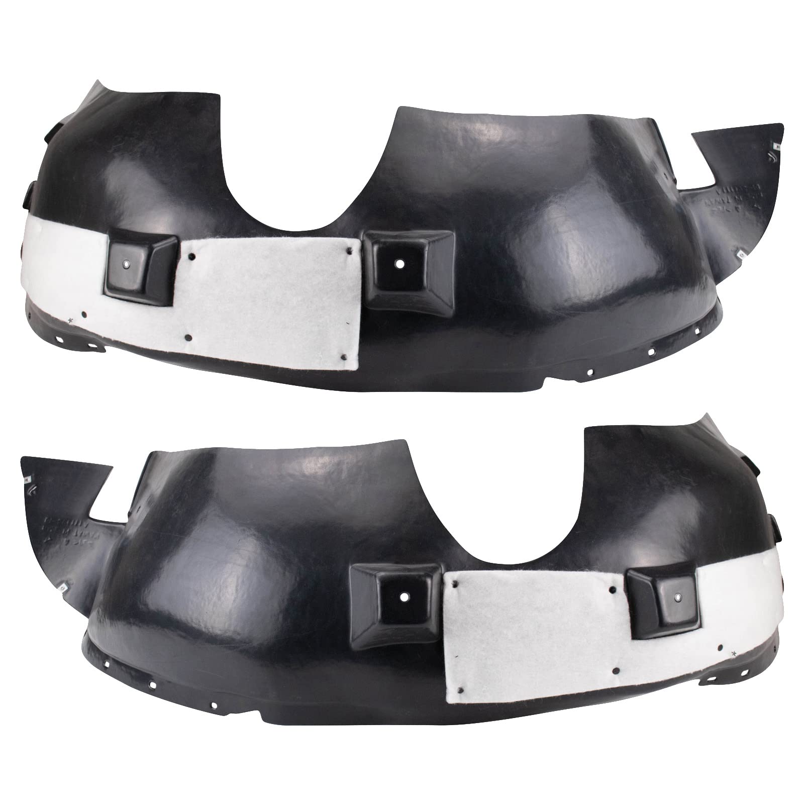 Trq Inner Fender Liner Set Compatible With 2014-2017 Gmc Terrain Gm1248244 Gm1249244