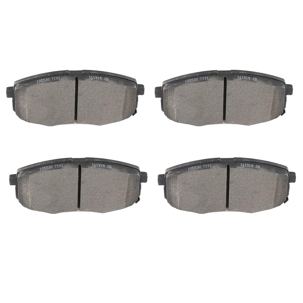 Cciyu D1397 Ceramic Front Brake Pad Set - Fit For Hyundai Elantra (2009-2012), Kia Forte (2010-2013) & Forte5 (2012-2013), Soul