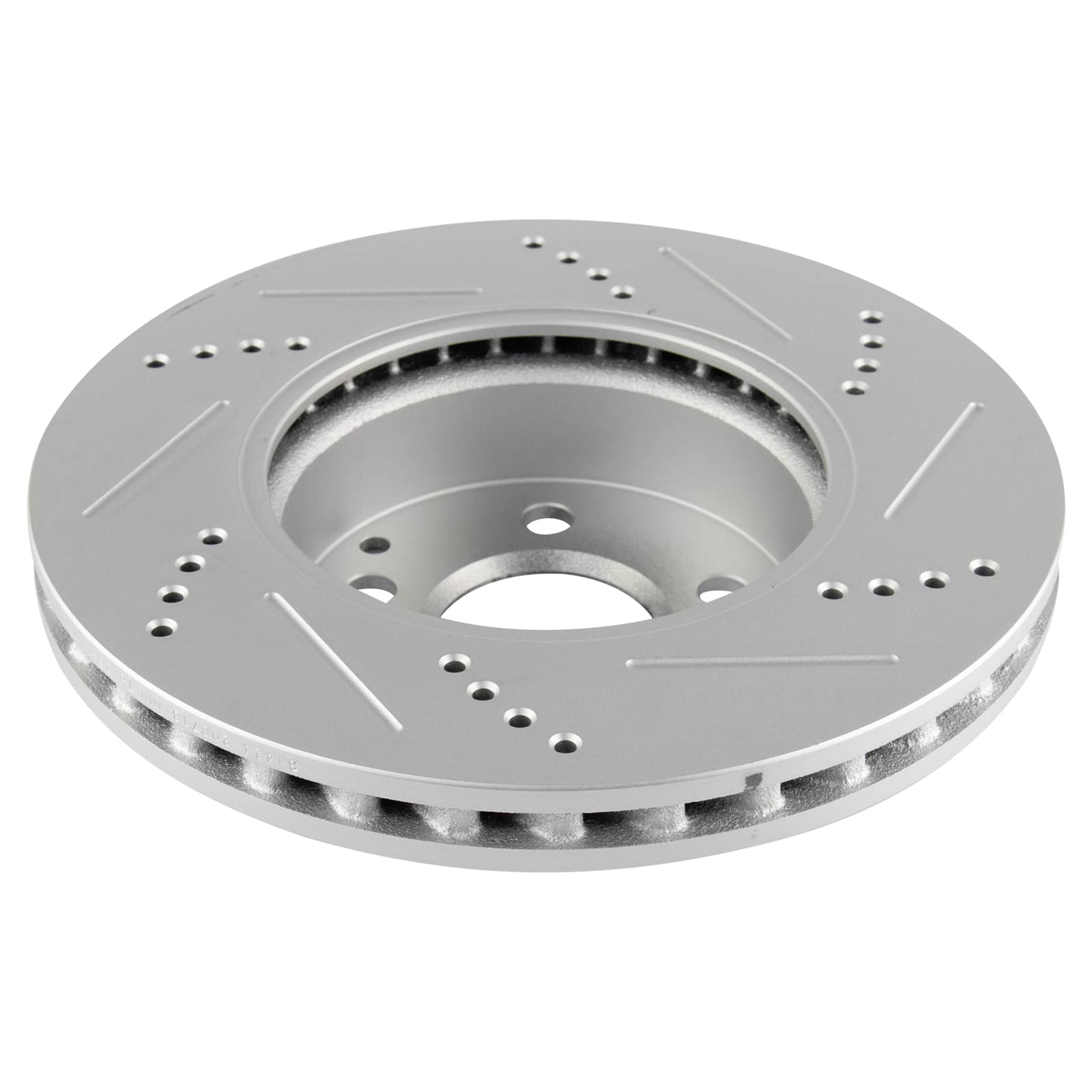 Trq Front Performance Brake Rotors Set Premium G-Coated Compatible With 2012-2015 Mercedes-Benz C250 2008-2012 C300