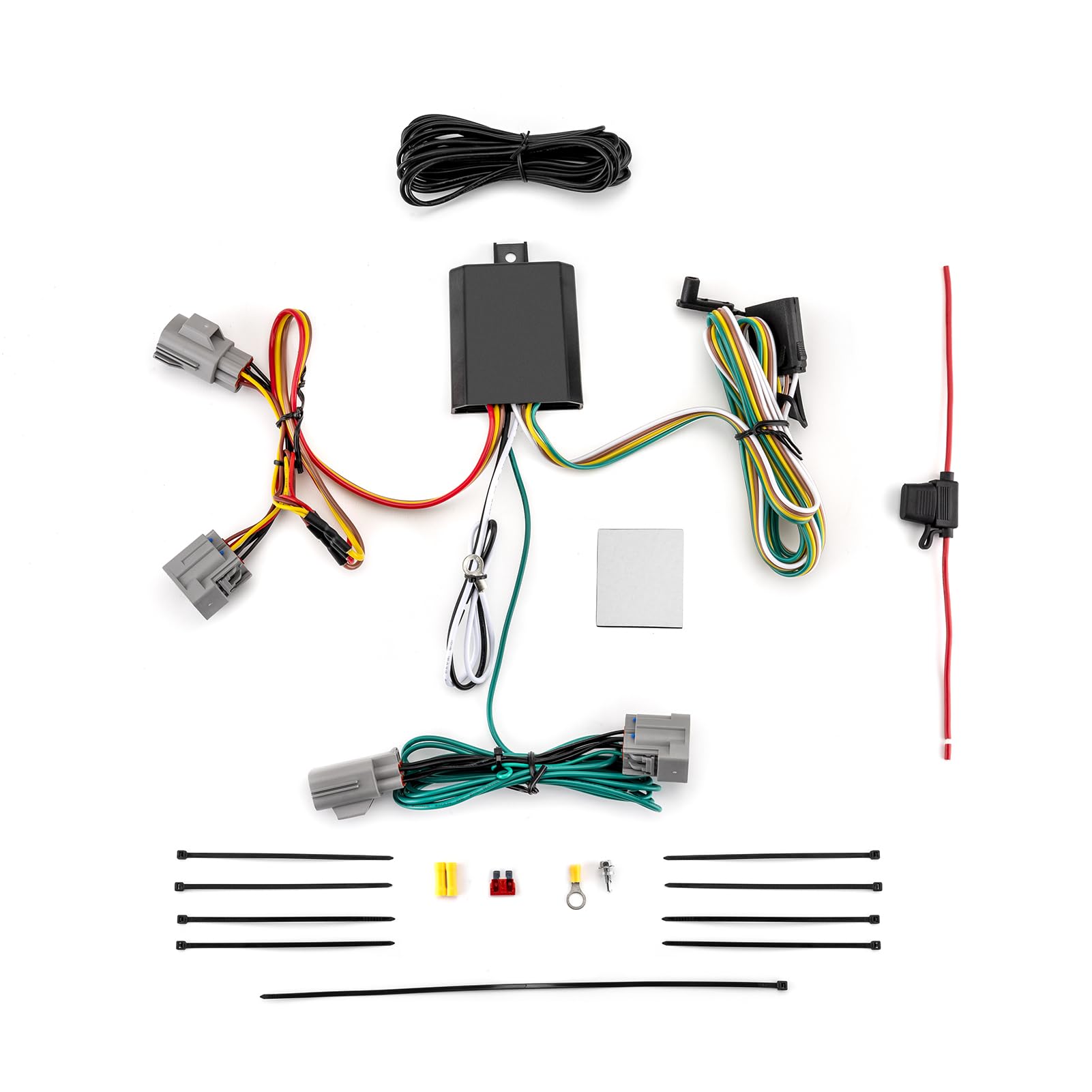 Wsays Vehicle-Side 4-Pin Trailer Wiring Harness Compatible with Dodge Nitro 2007-2012 Fit Jeep Liberty 2008-2012 All Models Plug