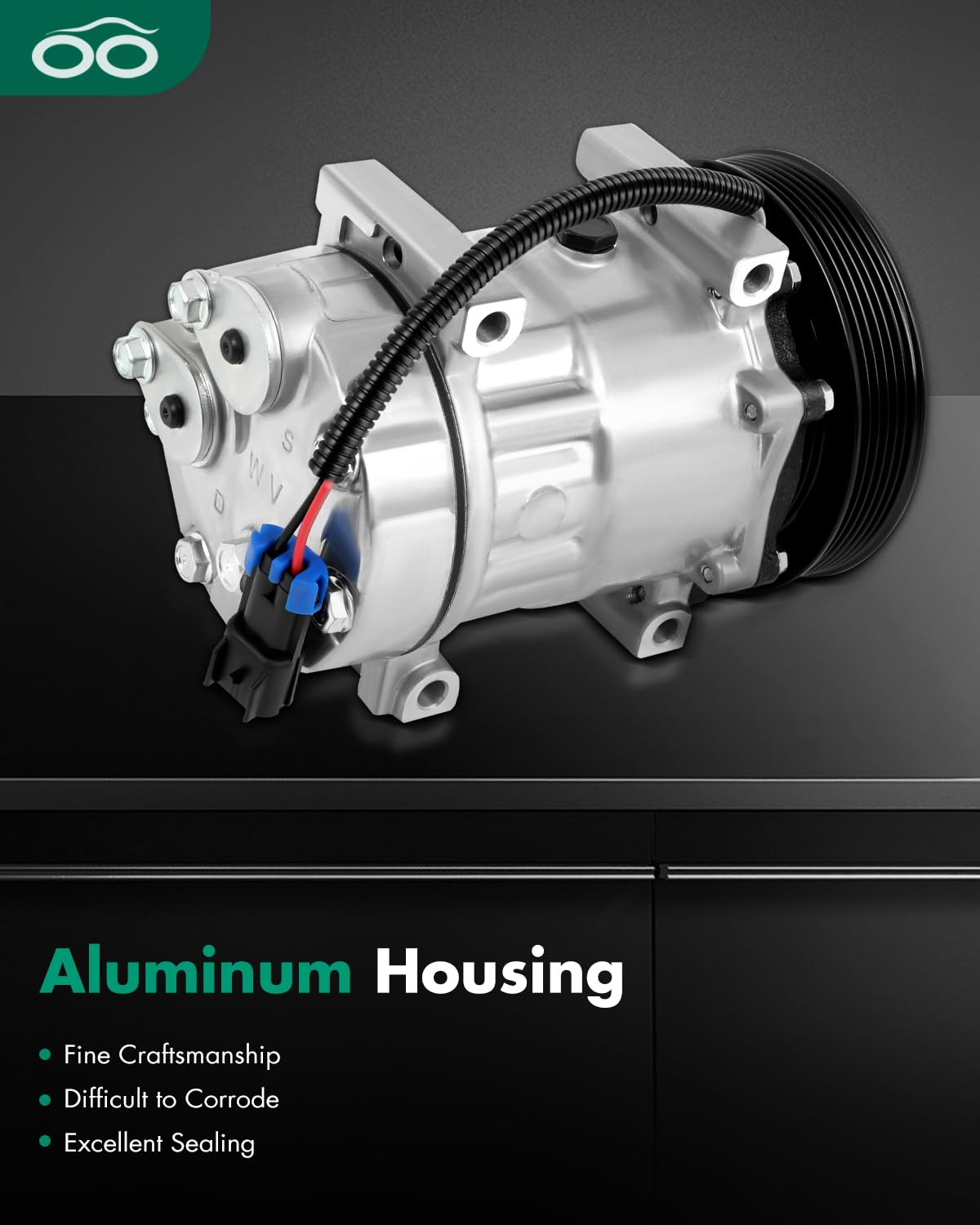 SCITOO AC Compressor for V-olvo VNL VNM VT 10.8L 12.1L 12.8L 14.9L 2008