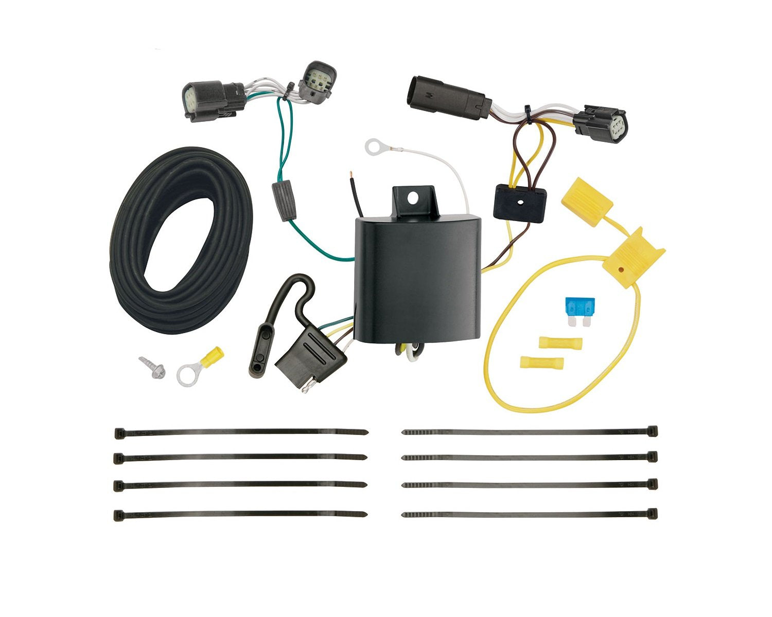 Tekonsha T-One® T-Connector Harness, 4-Way Flat, Compatible With Select Ford Edge