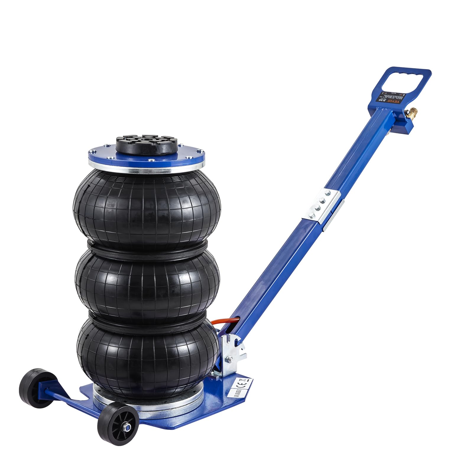 VEVOR Air Jack, 3 Ton/6600 lbs Triple Bag Air Jack, Airbag Jack with Six Steel Pipes, Lift up to 17.7, 3-5 s Fast Lifting Pneuma