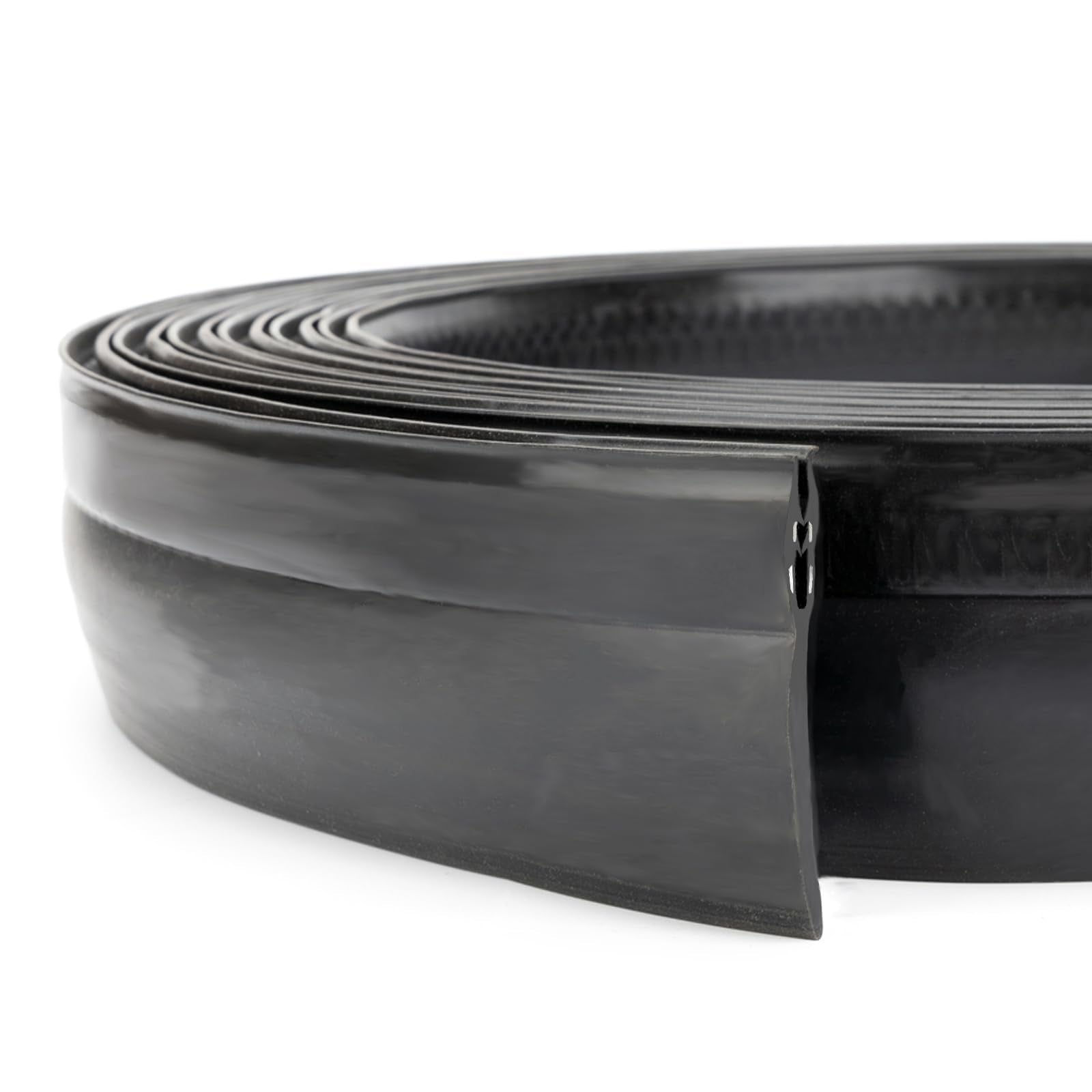 Qagea 018-546 Rv Slide Out Clip Rubber Seal Weather Stripping With 2 Wiper Is Suitable For Rv Camper Door Window Channel (25 Ft)