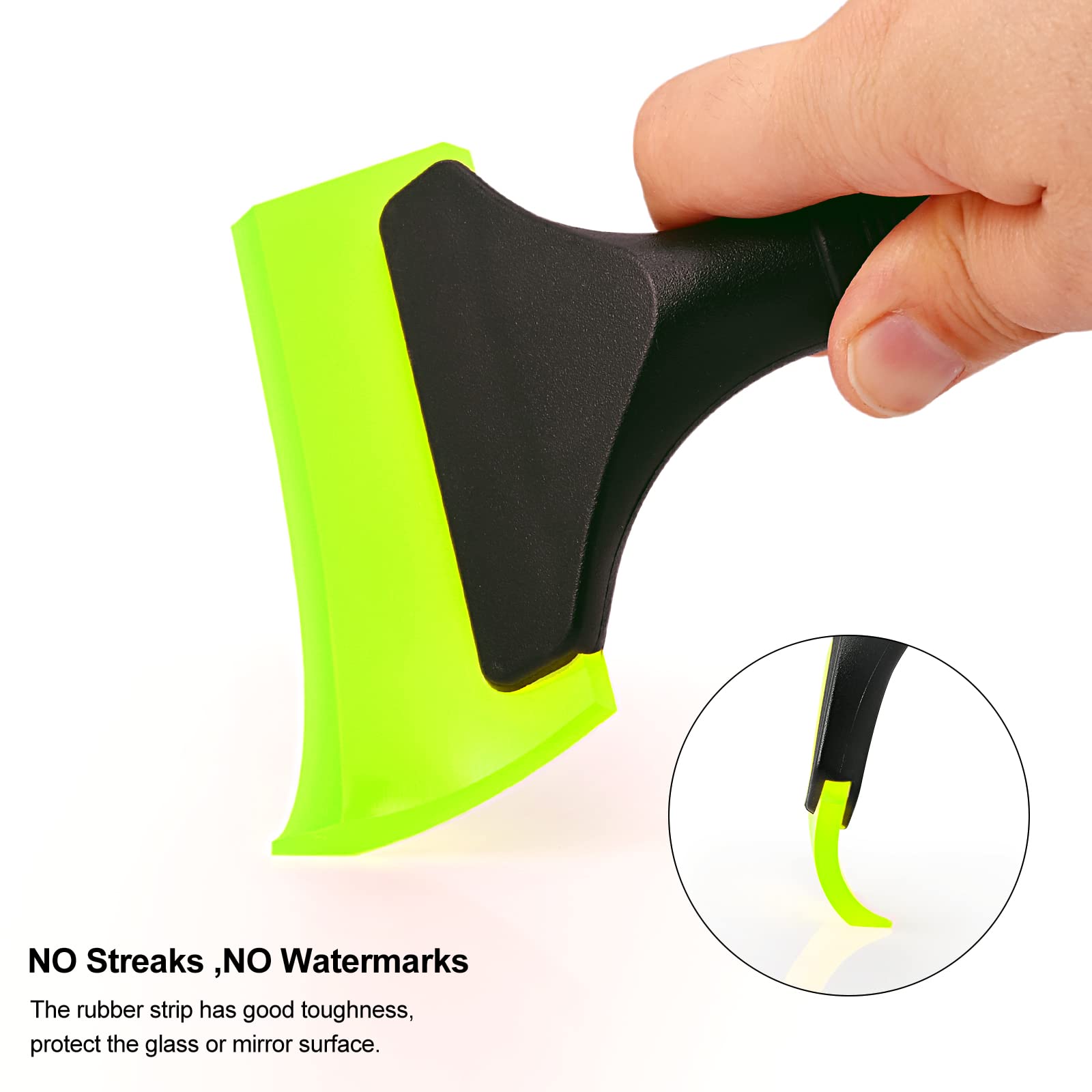 Ehdis Small Squeegee 5 Inch Rubber Window Tint Windshield Squeegee For Car Window, Glass, Mirror, Shower, Auto,Windows Cleaning