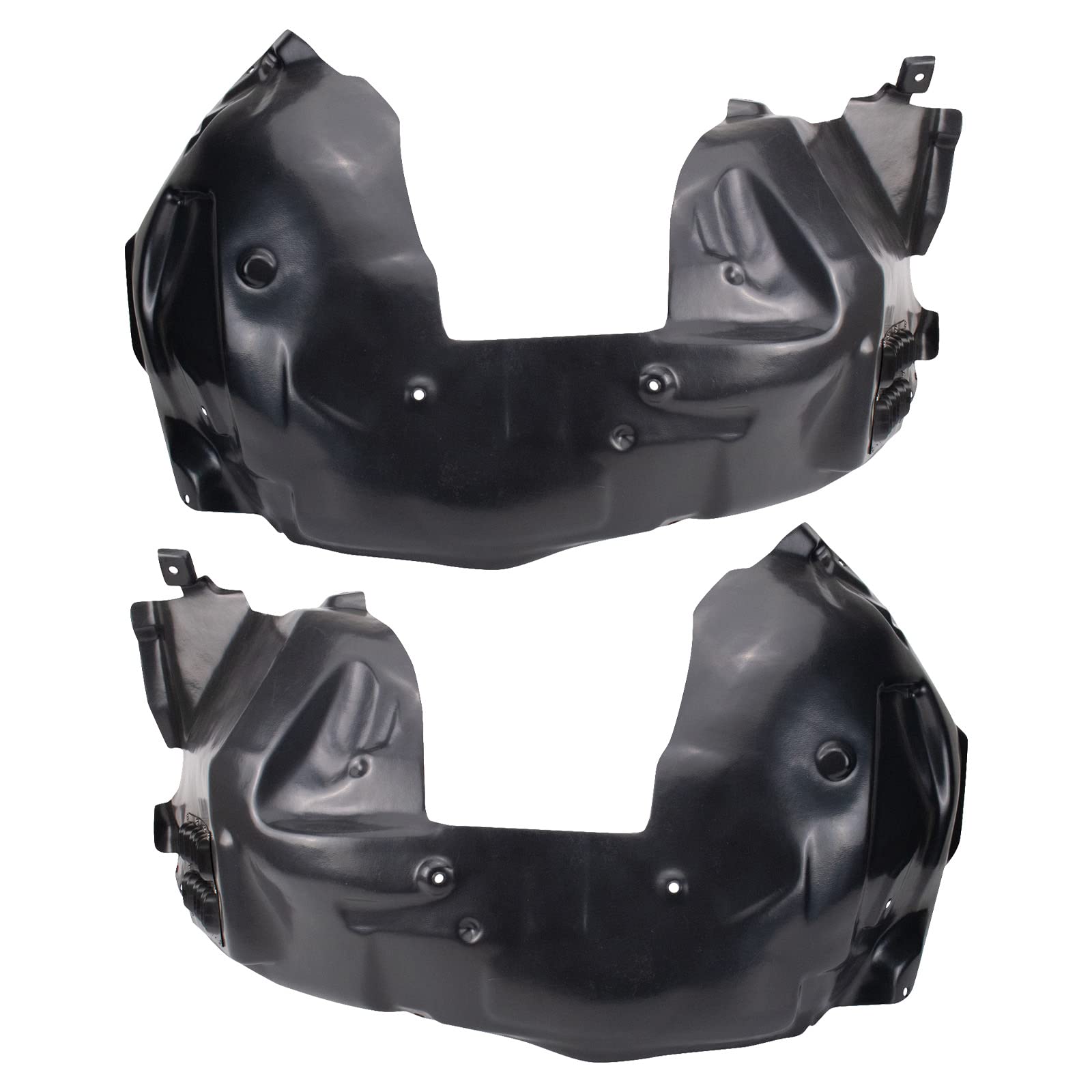Trq Inner Fender Liner Set Compatible With 2016-2020 Ford Mustang Fo1248183 Fo1249183