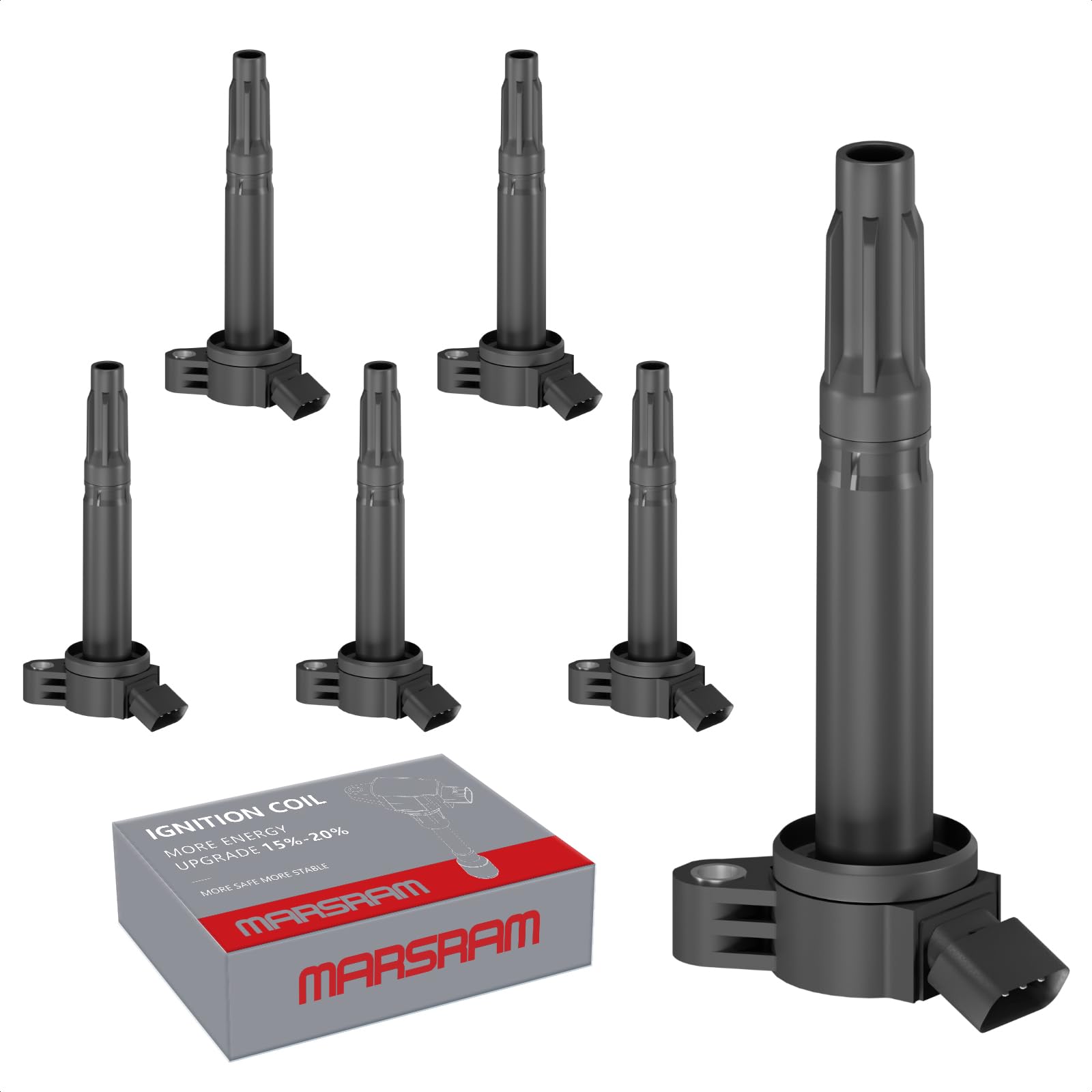 Marsram Ignition Coil Pack Uf487 For 2005-2019 Toyota Camry Rav4 Sienna 4Runner Avalon 2006-2018 Lexus Is250 Rx350 Es350 Is300 I