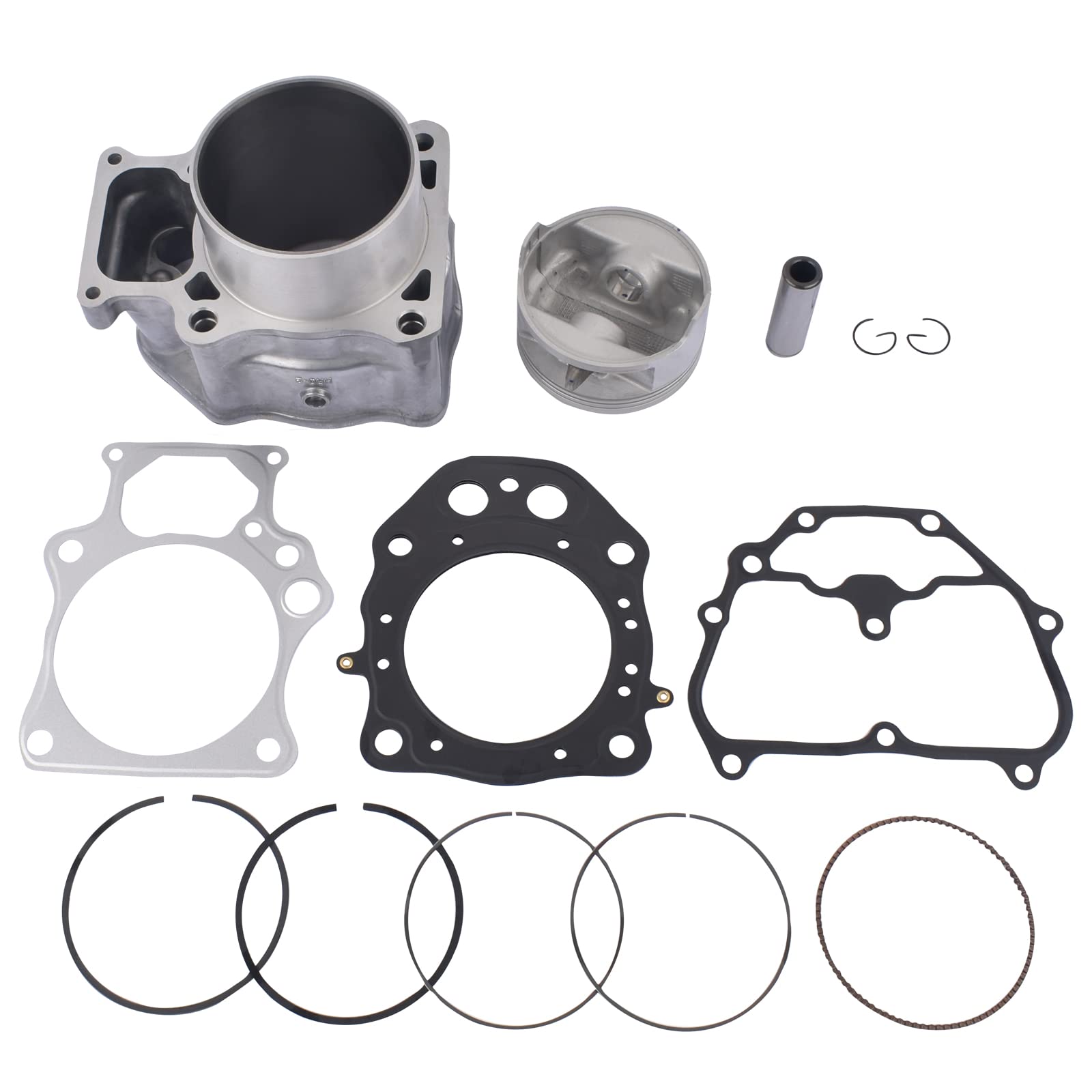 Lamerto Cylinder Piston Gasket Top End Rebuild Kit Replacement For Honda Trx500 Foreman Rubicon 500 2012-2019, Pioneer 500 2015-2021 92Mm 475Cc # 12100-Hr0-F00 12191-Hr0-F01 3101-Hr0-F00