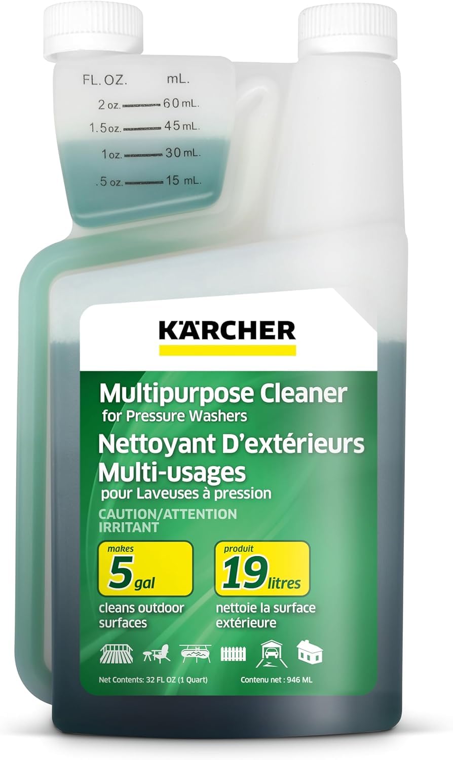 Kärcher - Multi-Purpose Cleaning Soap Concentrate - For Pressure Washers – For All Outdoor Surfaces – 1 Quart
