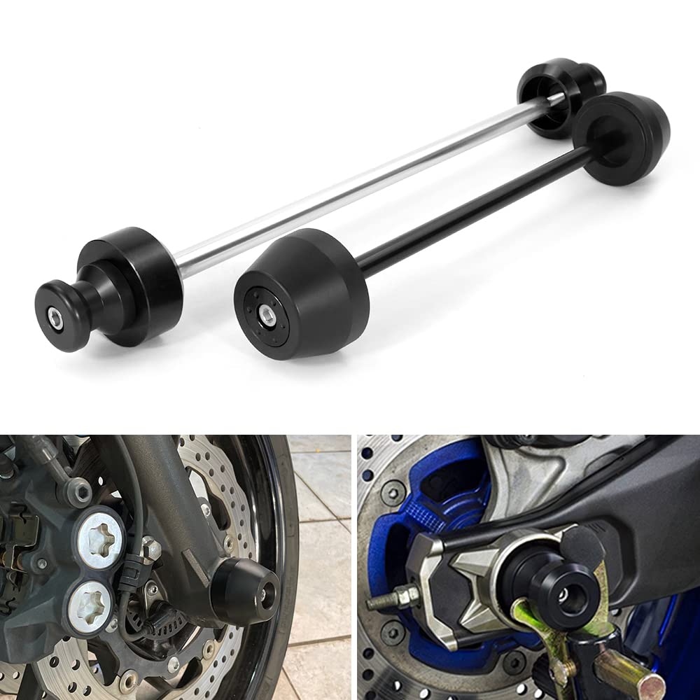 Xitomer Front And Rear Axle Sliders & Swing Arm Stand Bobbins, Fit For 2023 2022 2023 Mt-07 2014-2023 & Fz-07 Motorcycle Front A