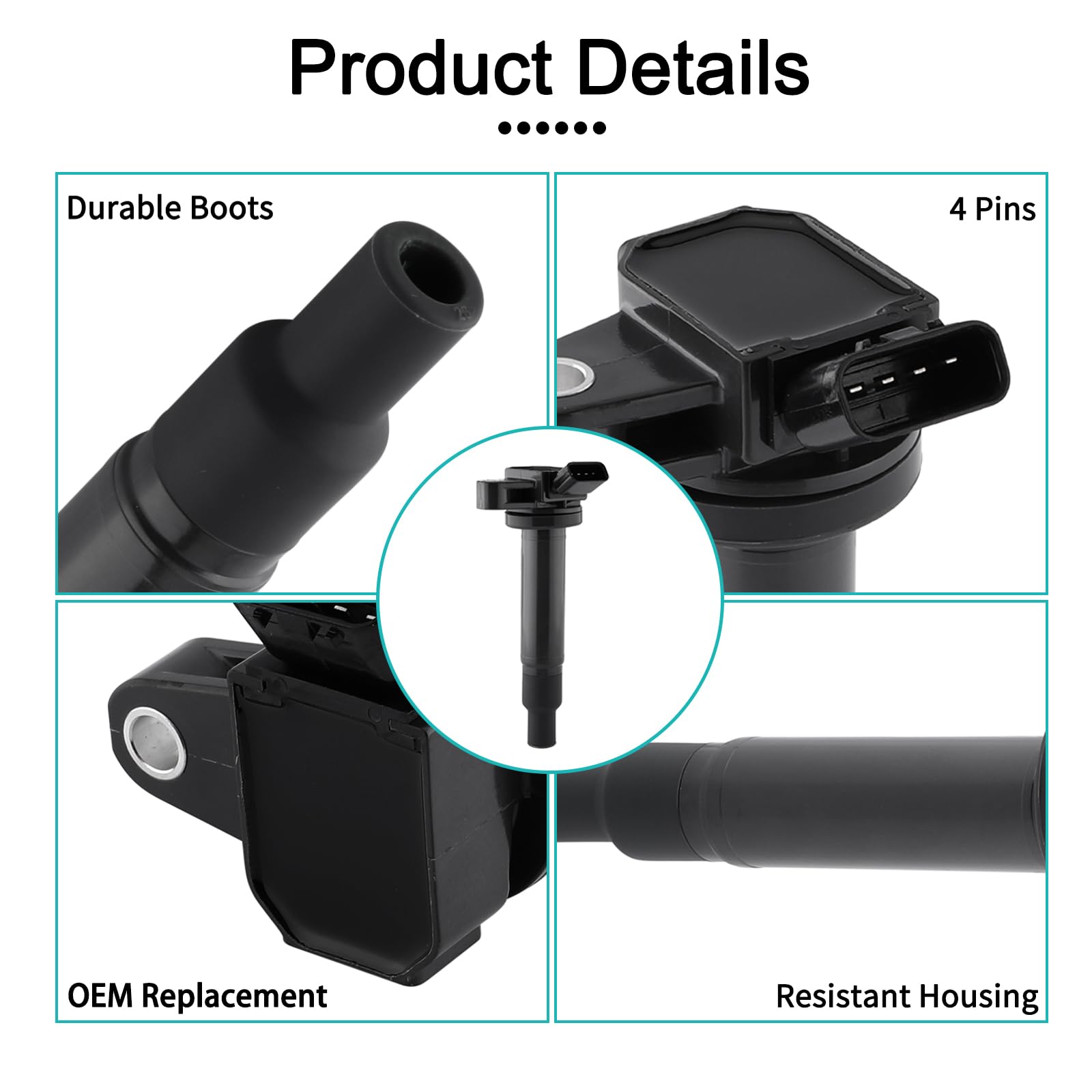 Aulink 8Pcs Uf493/Uf230 Ignition Coil Pack 4.3L 4.7L 5.7L For Lexus Gs430 2001-2007,Ls430 2001-2006,Sc430 2002-2010,Gx470 Lx470