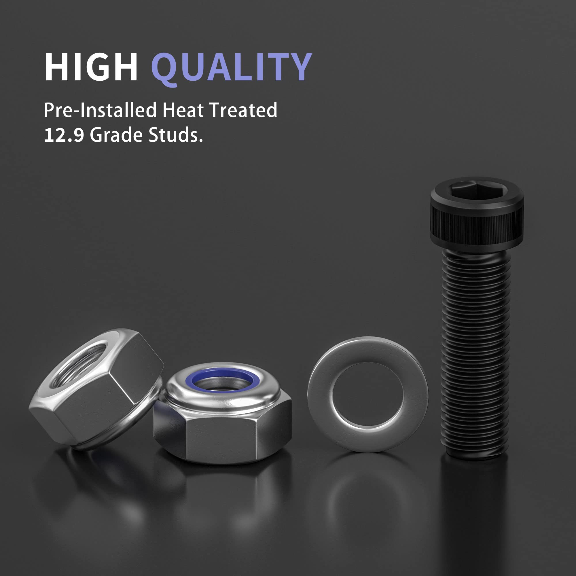 Richeer 3'' Front and 2'' Rear Leveling Lift Kits for 2009-2024 Ram 1500 4X4 4WD, 3 Inch Front Strut Spacers and 2 Inch Rear Lif