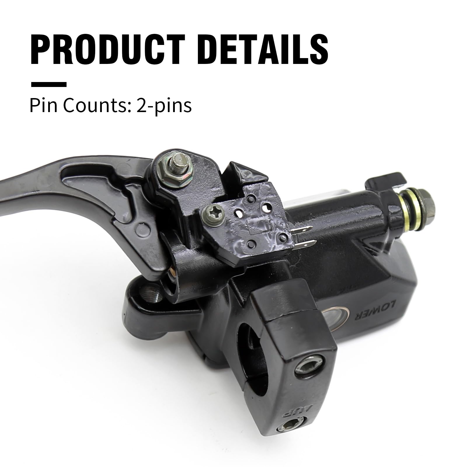 Hoypeyfiy Left & Right Brake Master Cylinder Clutch Lever 1'' 25Mm Replacement For Honda Magna Shadow Spirit Suzuki Intruder Yamaha Vstar Kawasaki Vulcan