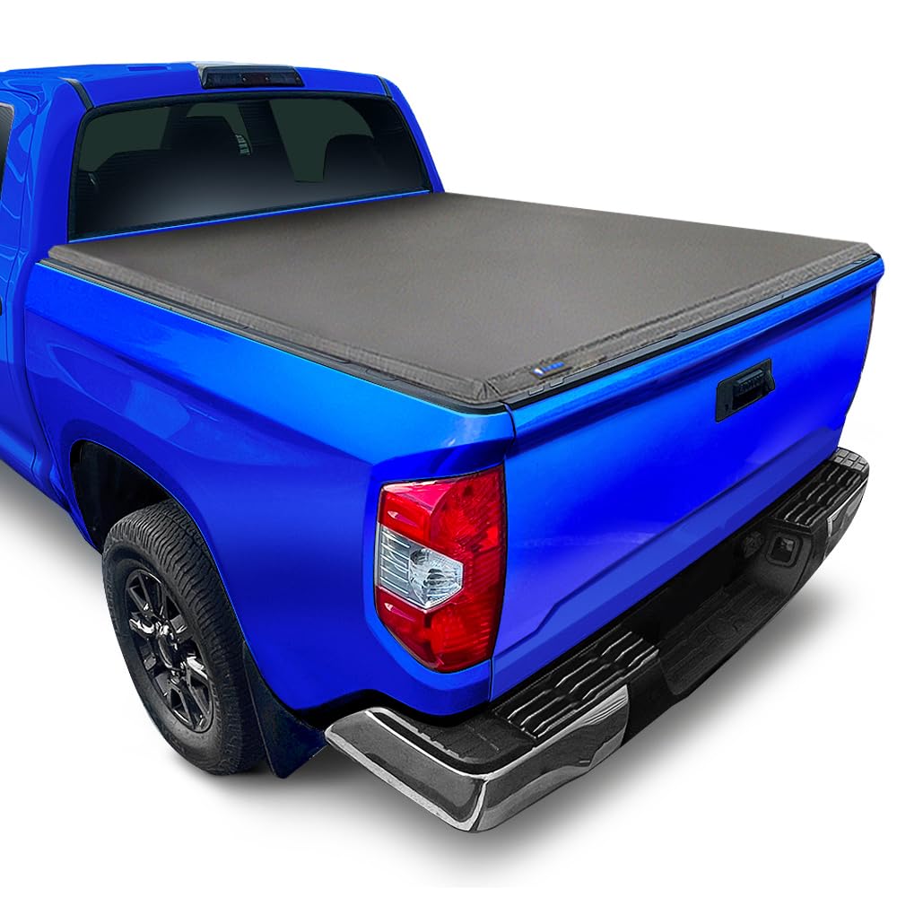 Tyger Auto T3 Soft Tri-Fold Truck Bed Tonneau Cover Compatible with 2007-2013 Toyota Tundra | Fleetside 5.5 Bed (66) | TG-BC3T1