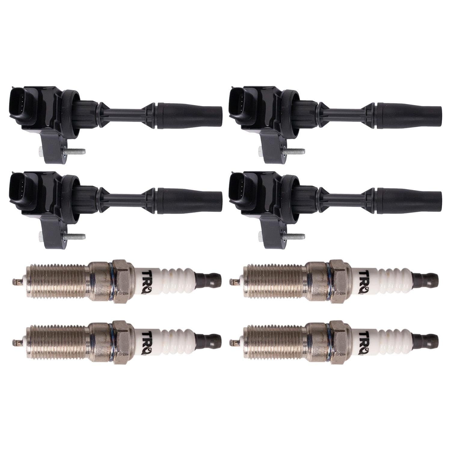 Trq Ignition Kit Ignition Coil Spark Plugs Compatible With 14-19 Buick 13-19 Cadillac 13-22 Chevrolet 18-19 Gmc