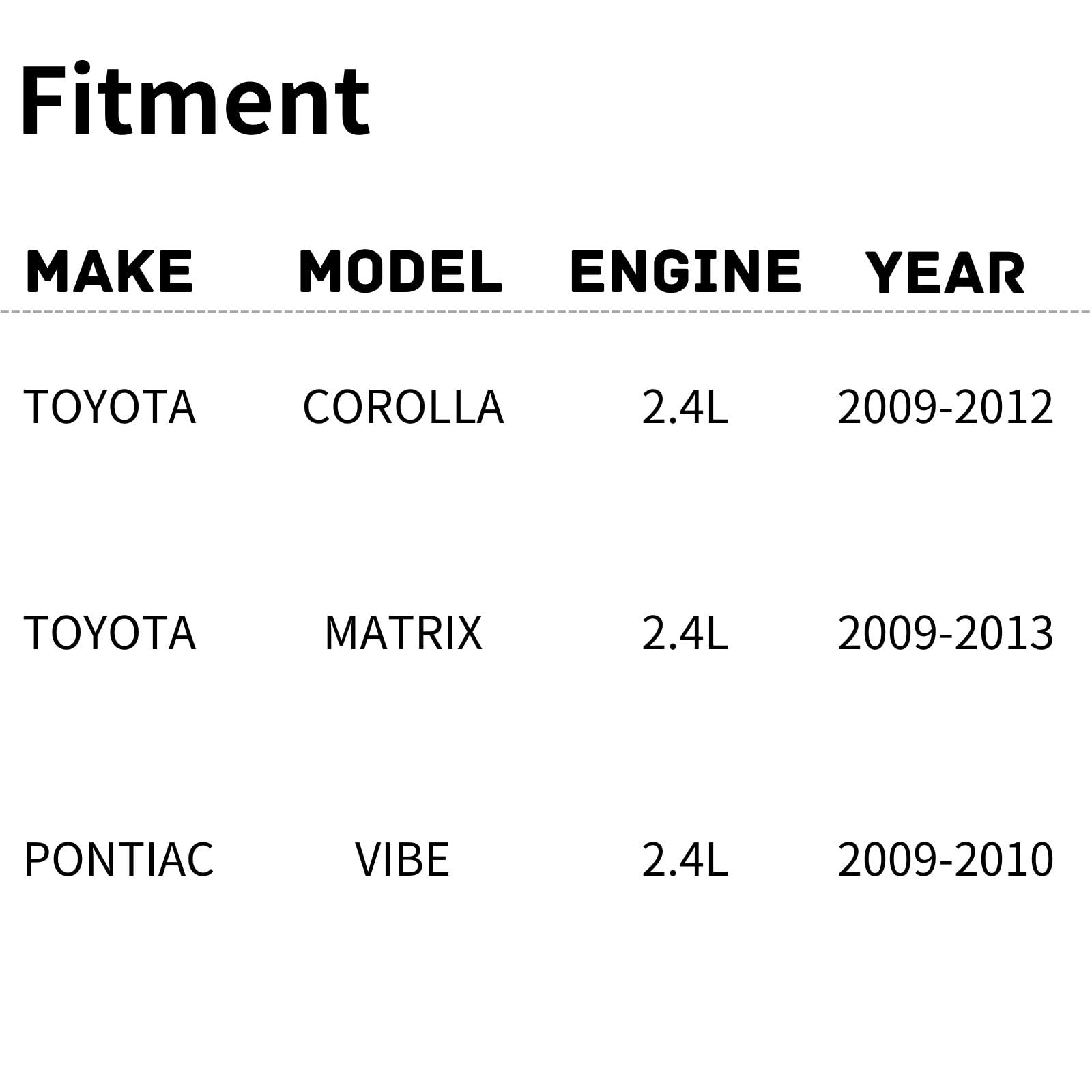 TYG OE Replacement(CAPA Quality) Cooling Fan Extra Silent for 2009-2012 Toyota Corolla 2.4L/ 2009-2013 Matrix 2.4L/ 2009-2010 Po