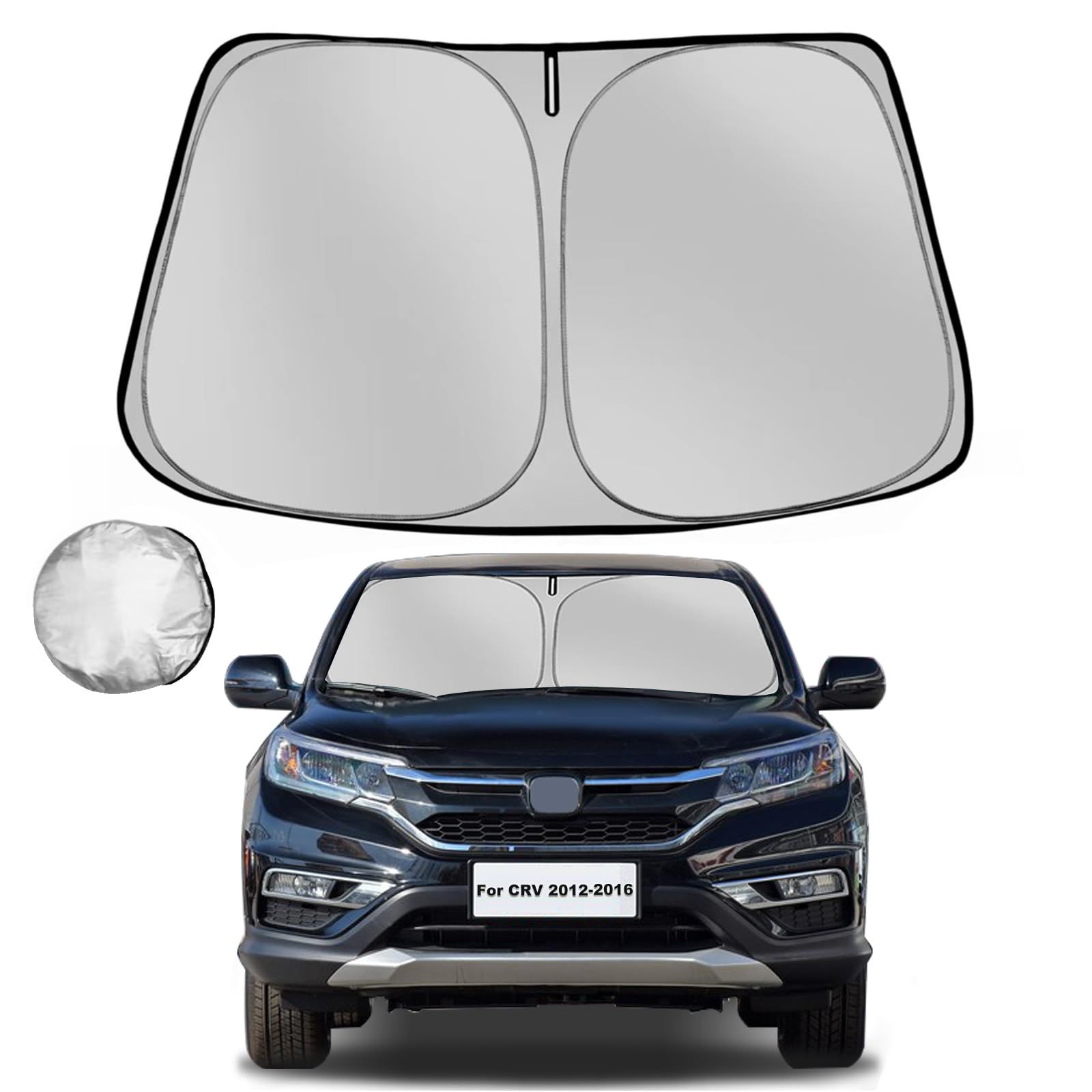 Fonowka Windshield Sun Shade For Honda Crv 2012-2016 Cr-V Suv Foldable Sun Sunshade For Car Front Window Blocks Uv Rays And Heat