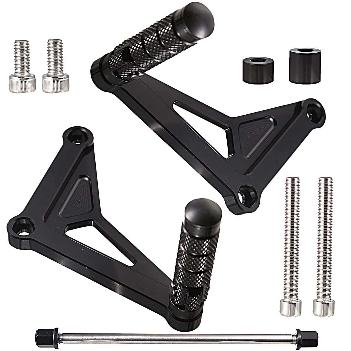 Rear Passenger Footrest Foot Pegs Bracket For Honda 2018-2023 Monkey 125 (Black)