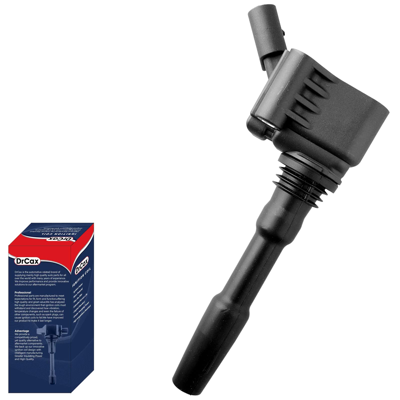 Drcax Oem Ignition Coil 06J905110G 06K905110K Compatible With Audi Beetle Golf Jetta - 1.8L 2.0L L4 Engines - 1 Pack