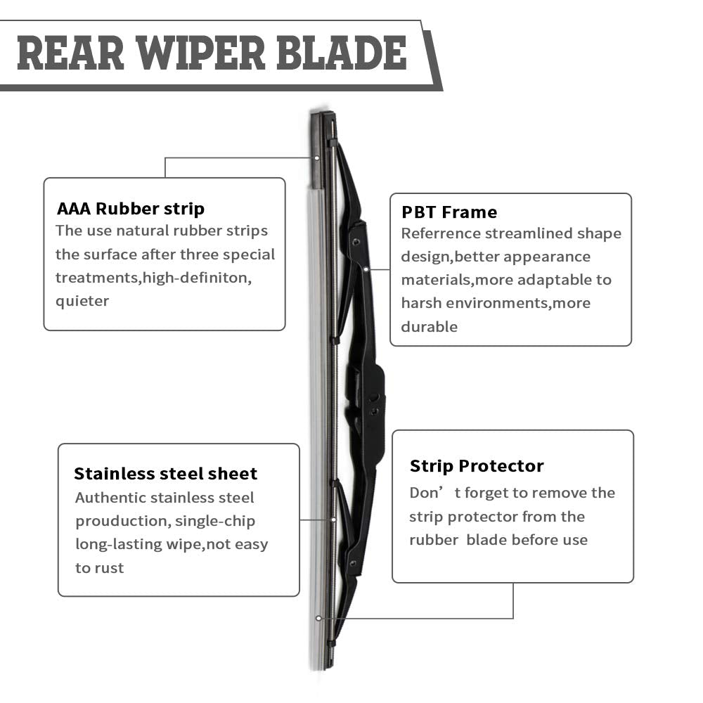 Hodee Rear Wiper Arm Blade Nut Set Replacement For Chevrolet Chevy Equinox Gmc Terrain 2010-2017,Lt,Rear Wiper Cover Accessories