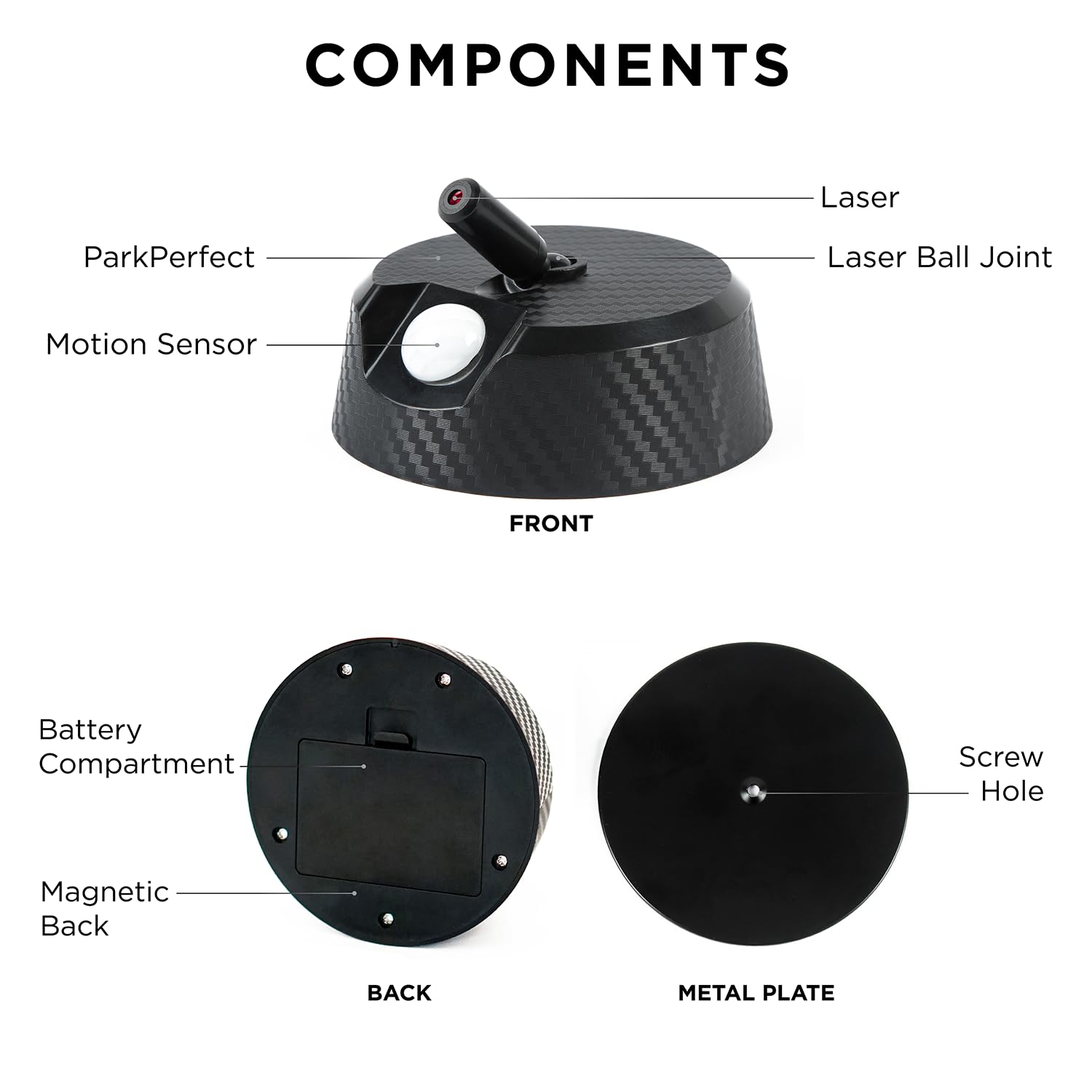 Limitless Parkperfect Laser Parking Assistant, Battery Powered Guide System For Garages With Adjustable Lasers