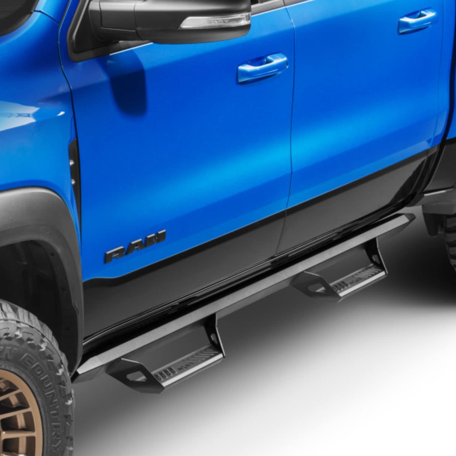 N-Fab Predator Pro Steps For Ram | Cab Length, Rust-Proof Aluminum, Textured Black | Prd1967Qc-Tx | Fits 2019-2023 Ram 1500 (New Body Style) Quad Cab All Beds, Srw Gas