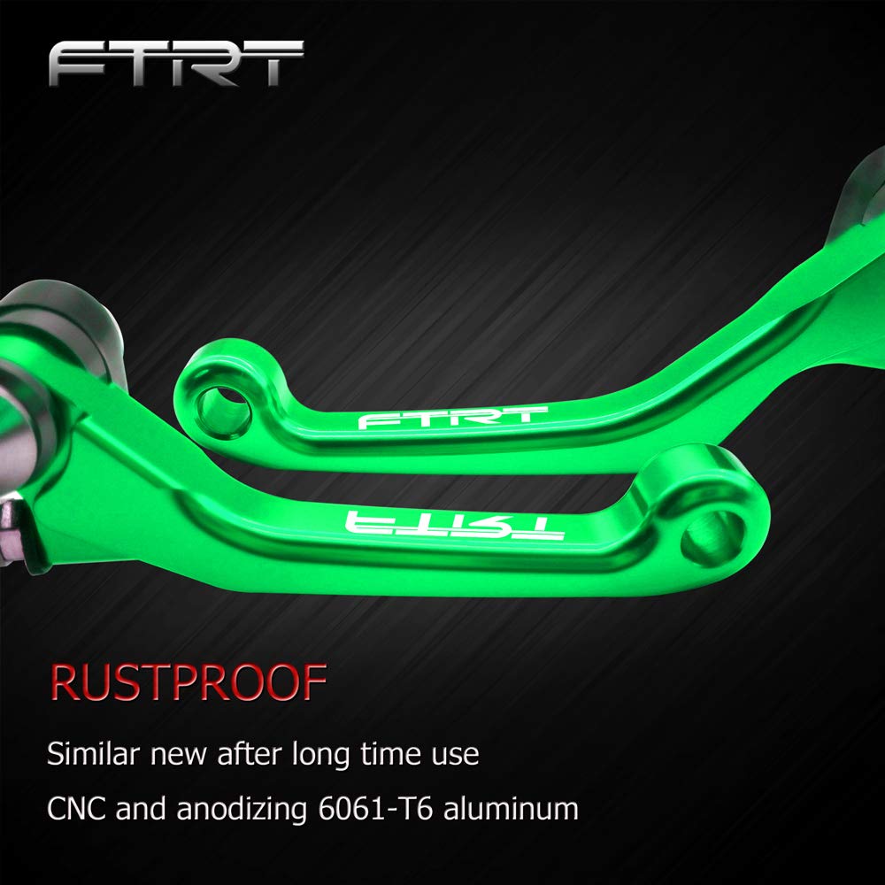 Ftrt Pivot Dirt Bike Brake Clutch Levers Compatible With Kx65 2000-2022; Kx85 01-22; Kx100 2001-2022, Kx125 00-05; Kx250 00-04;