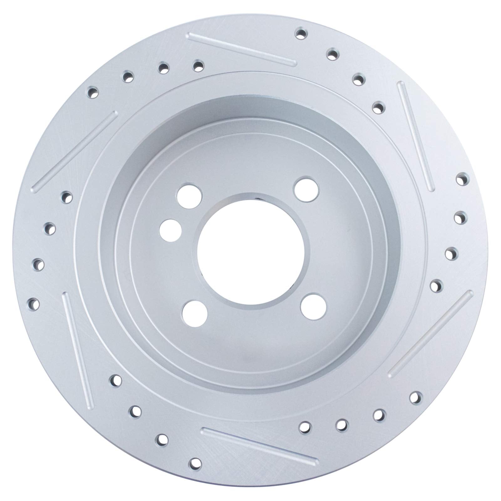 Trq Rear Performance Brake Rotors Set Premium G-Coated Compatible With 2002-2006 Mini Cooper