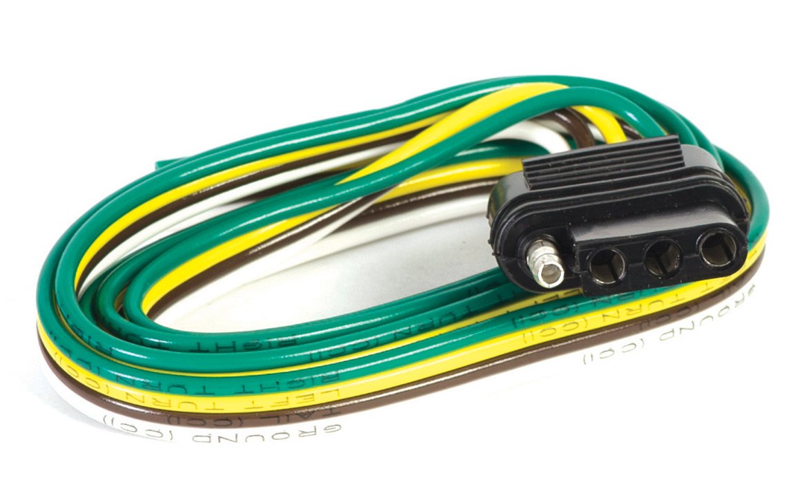 Husky 13191 48'' 4-Wire Flat Trailer Connector For Car End