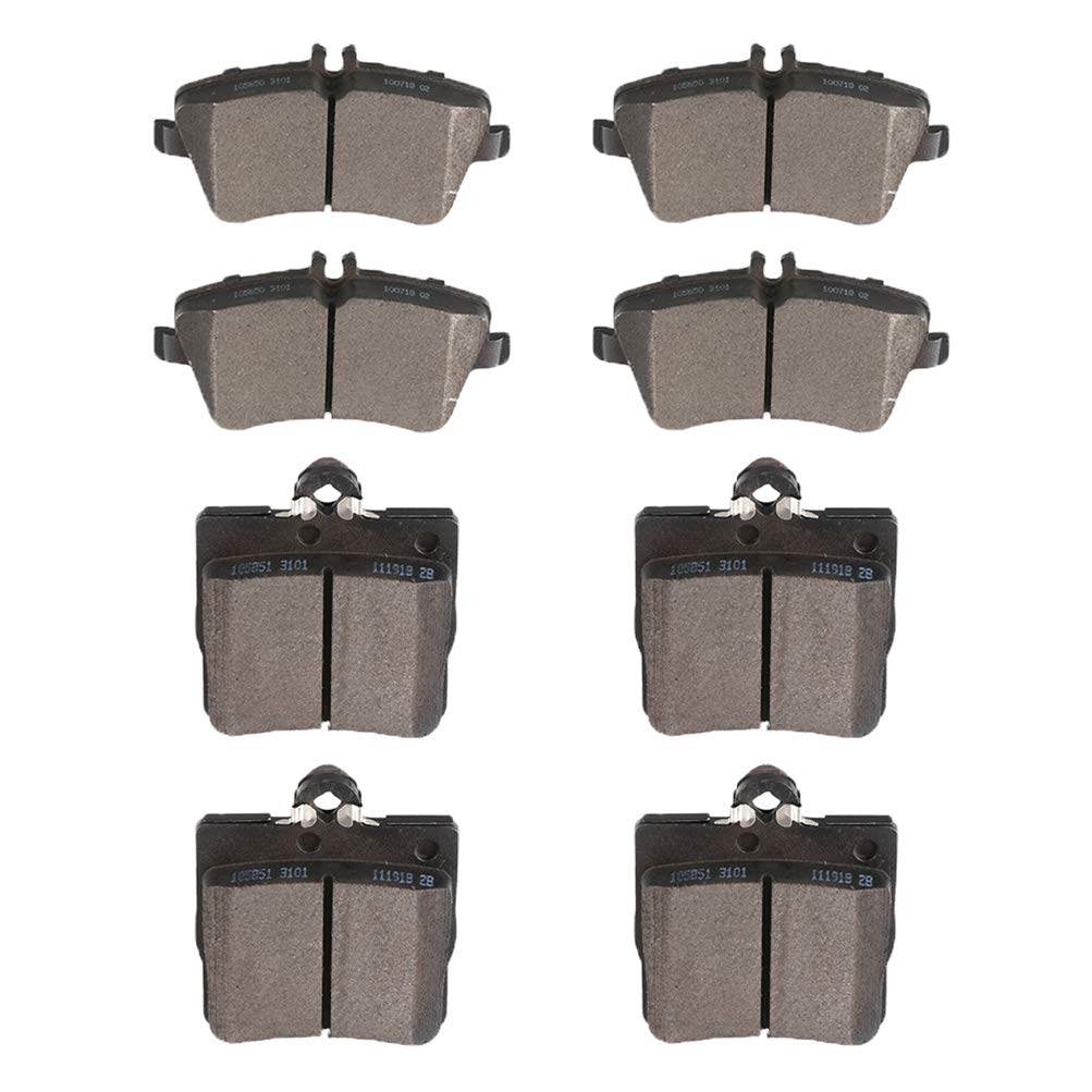 Ceramic Brake Pads Kits,Scitoo 8Pcs Brakes Pads Set Fit For 2002-2005 For Mercedes-Benz C230,2001-2005 For Mercedes-Benz C240