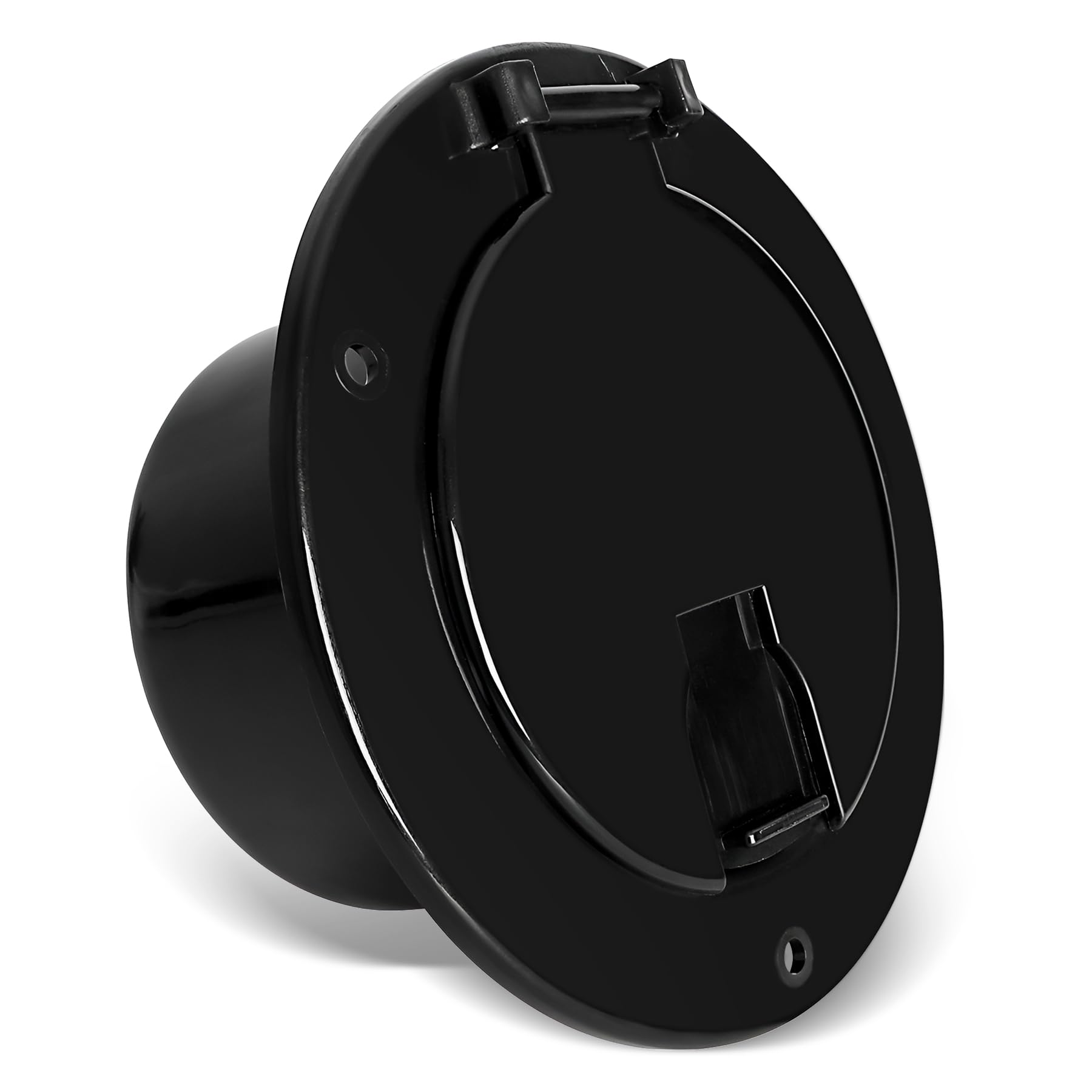Porscan RV 5 Inch Round Electric Cable Hatch for 30 and 50 Amp Cords, RV Power Cord Cable Hatch Cover Compatible with Coleman Ja