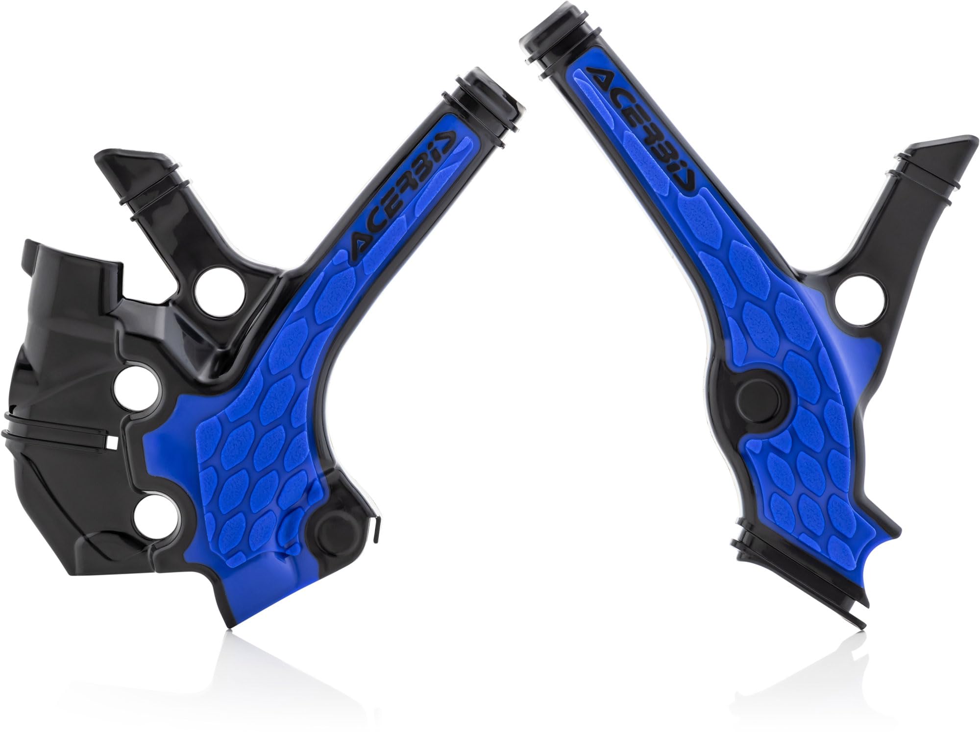 Acerbis X-Grip Frame Guard (BLACK/BLUE) For 18-22 YAMAHA YZ65