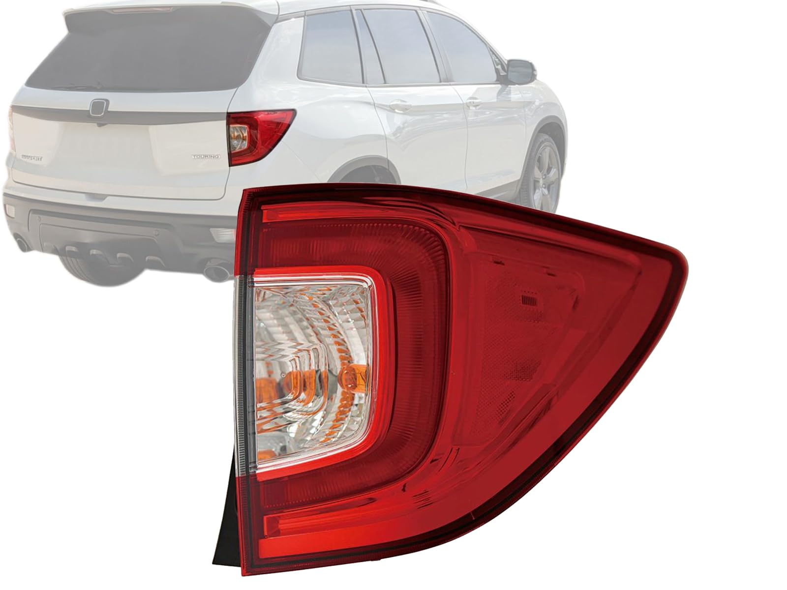 Auto Parts Avenue APA Replacement LED Tail Light Rear Lamp for 2019 2020 2021 Passport with Bulb Included Passenger Right Side 3