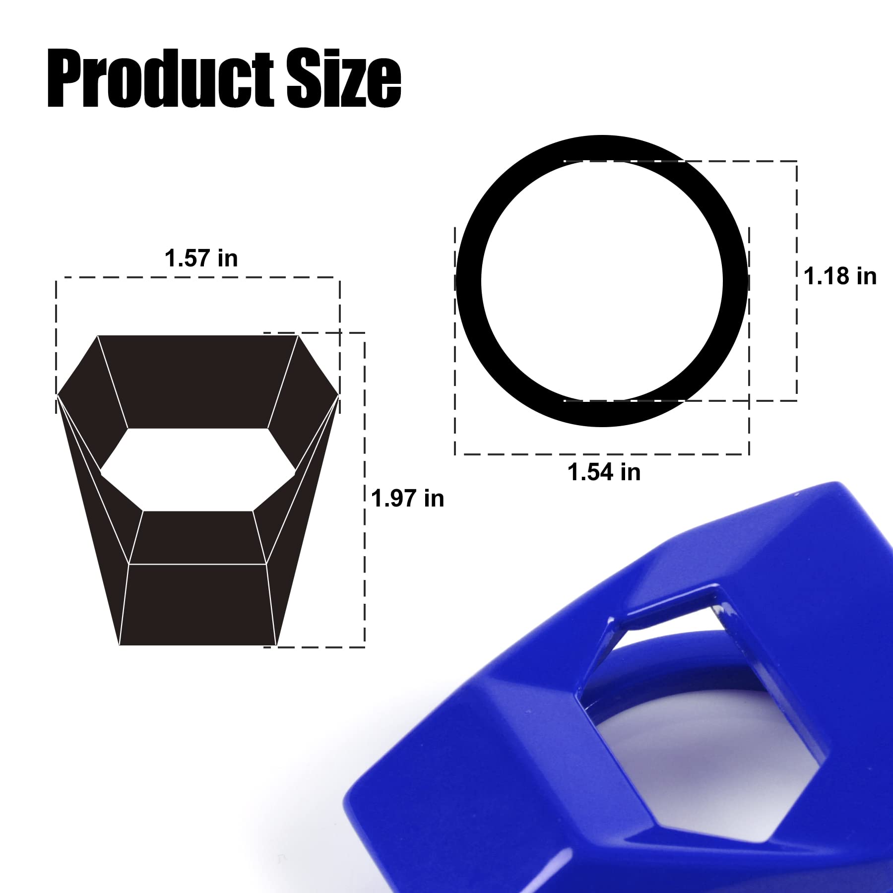 Singaro Universal Engine Start Stop Button Cover, Car Power Control Zinc Alloy Trim, One Button Start Button Cover Interior Accessories(Blue)