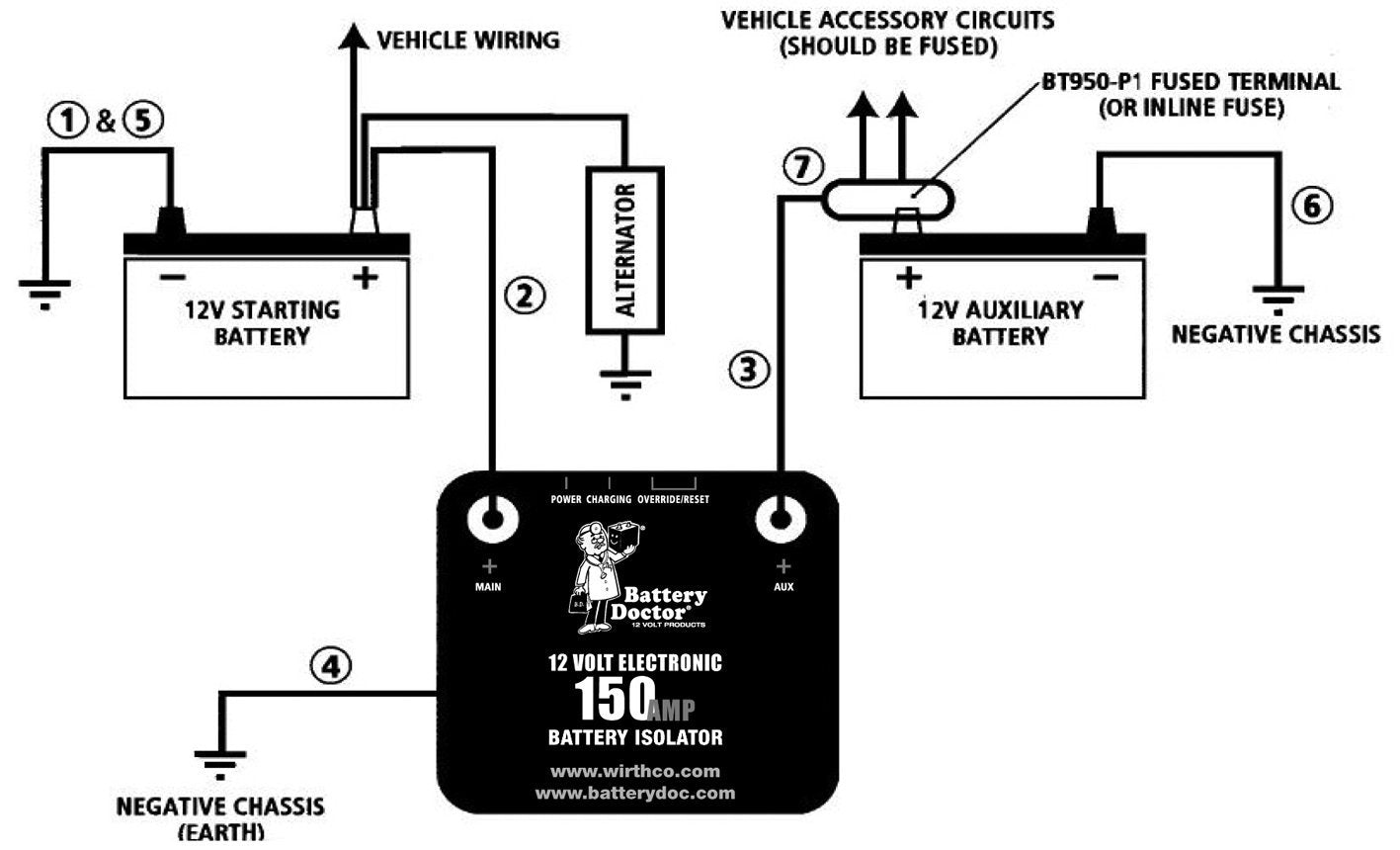 Battery Doctor - 20092, Battery Isolator Switch - 150 Amp - Lot Of 2