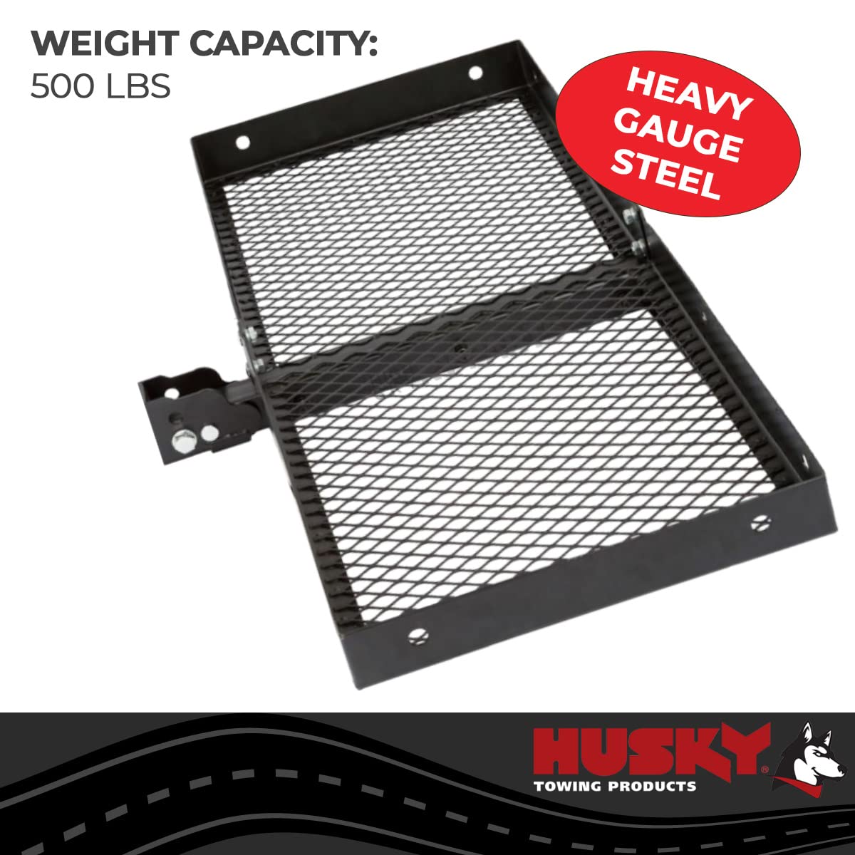 Husky Towing Liners 81148 Extra Wide Steel Cargo Carrier - 500 Lb. Capacity
