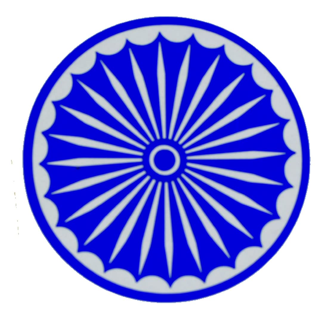 Afh Independence Day Special Ashok Chakra Radium Decal For Bike And Car (Length 08 Cm X Width  08 Cm)