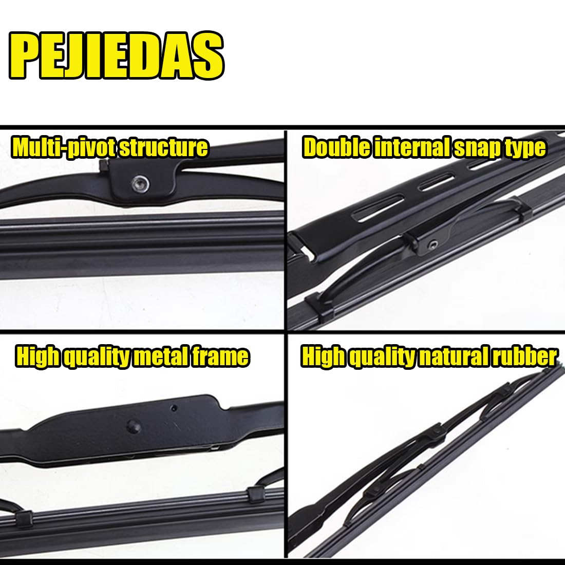 Front Windscreen Wiper Blades 22 + 21 Oem Quality For Original Equipment Replacement (Pack Of 2)