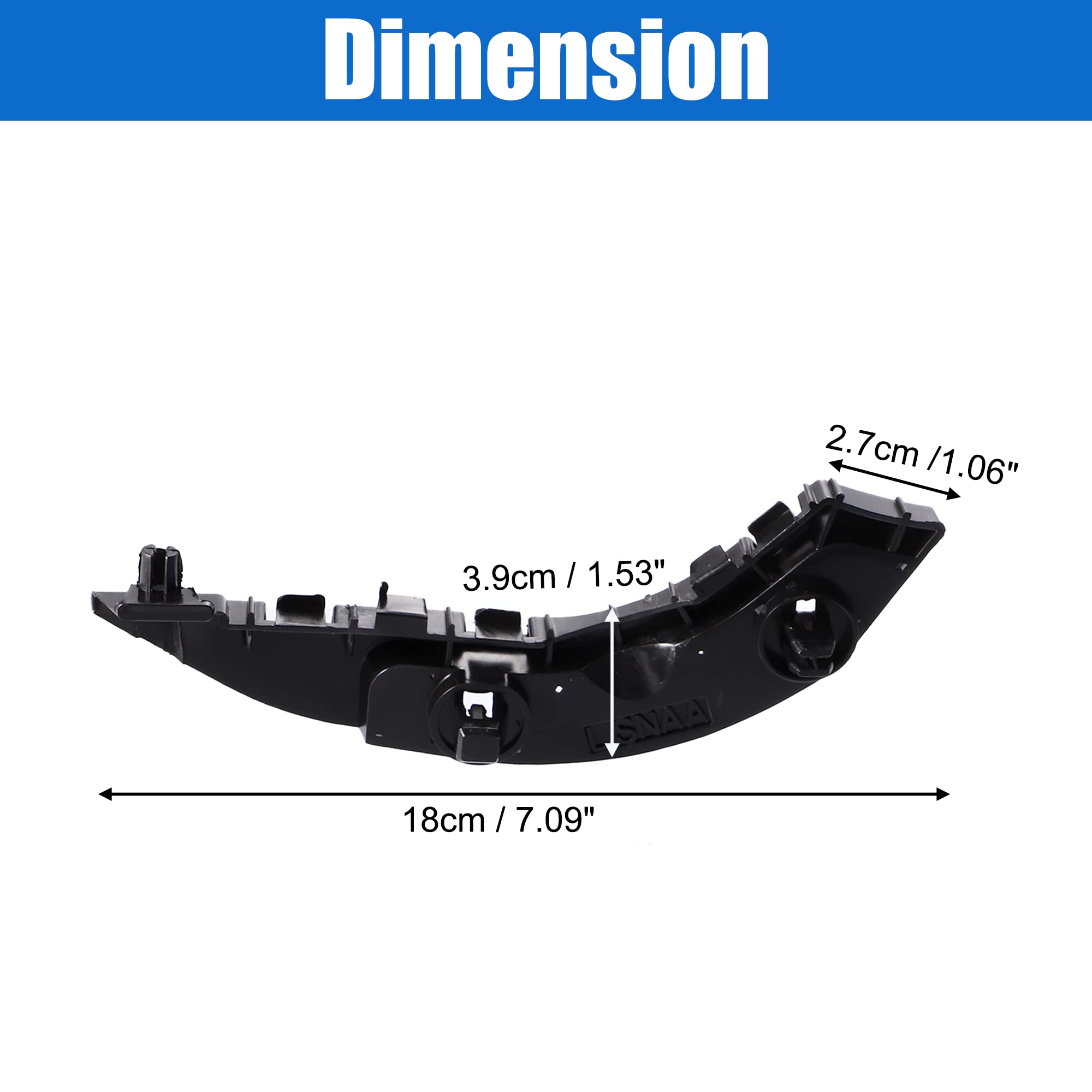 X AUTOHAUX 1 Pair Left Right Side Front Bumper Brackets Support for Honda Civic 4 Door 2006-2011 71198SNAA02 71193SNAA02 Bumper