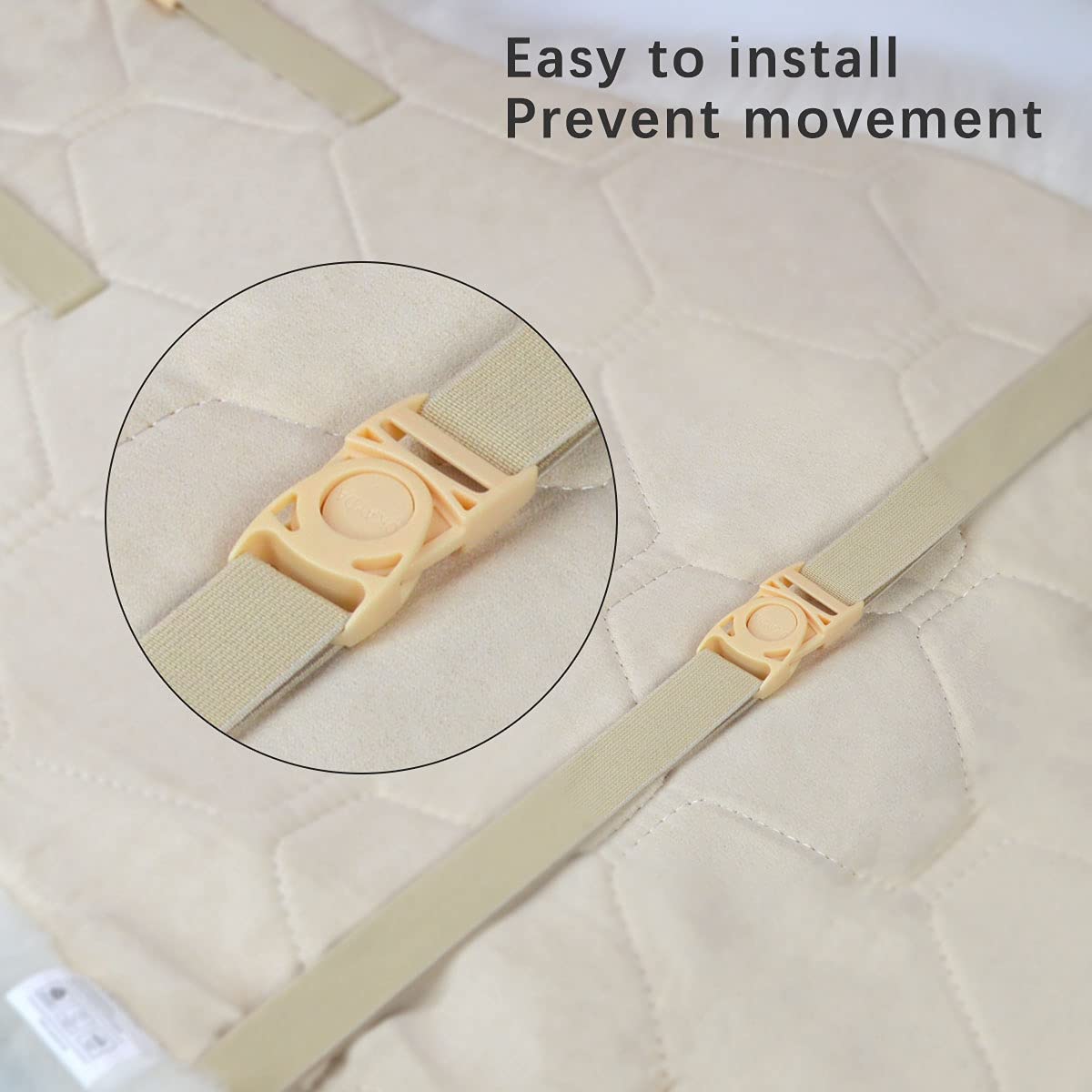 Gracefur A Pair Genuine Sheepskin Seat Covers, Long Wool Front Car Seat Covers, Easy To Install, Airbag Compatible Universal Fit